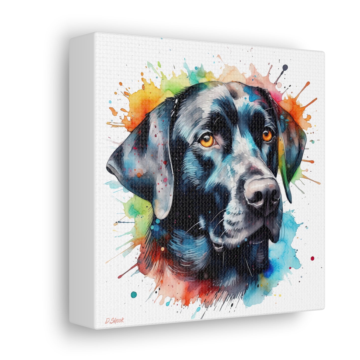 Black Lab 5 Canvas Gallery Wraps