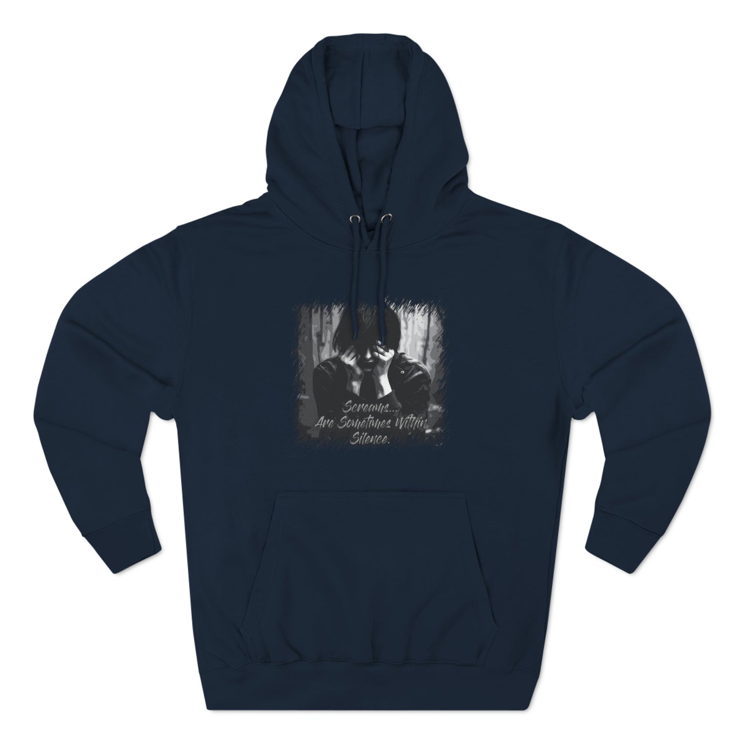 Three-Panel Fleece Hoodie