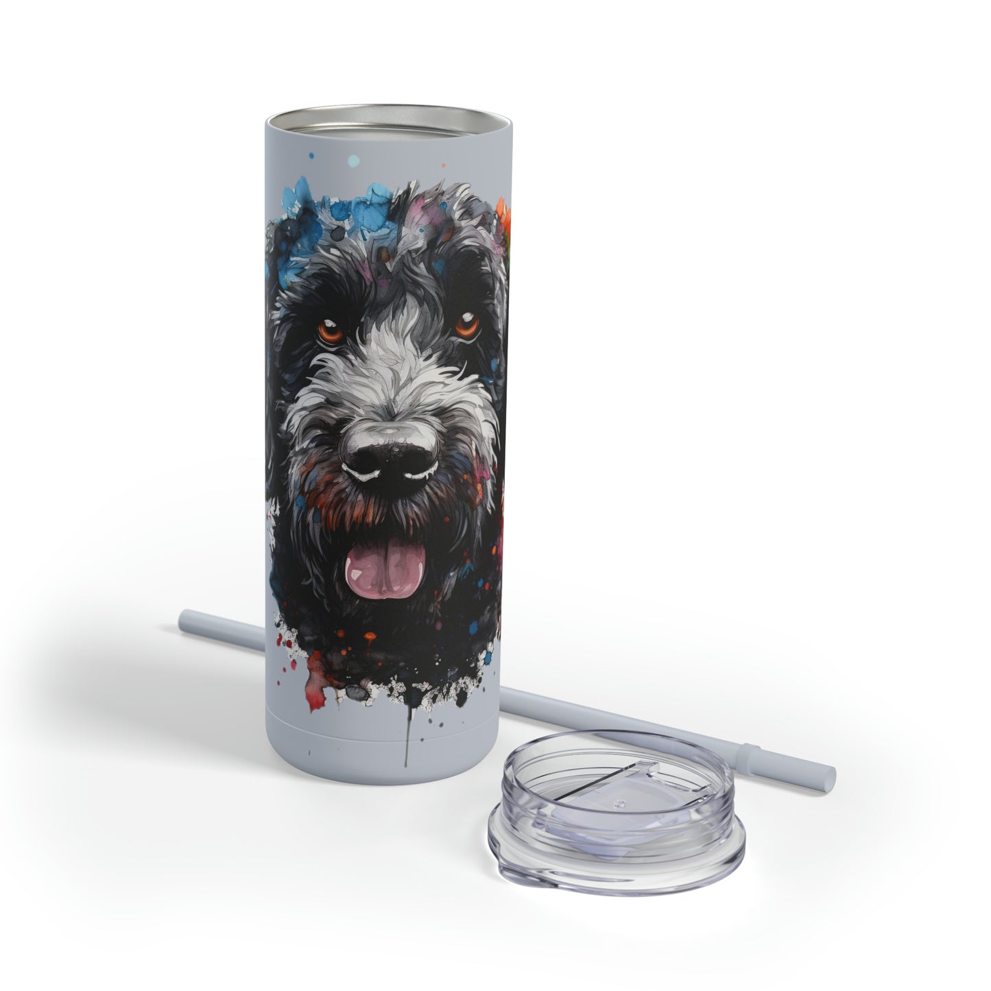 Portuguese Water Dog 4 Maars Maker Skinny Matte Tumbler, 20oz