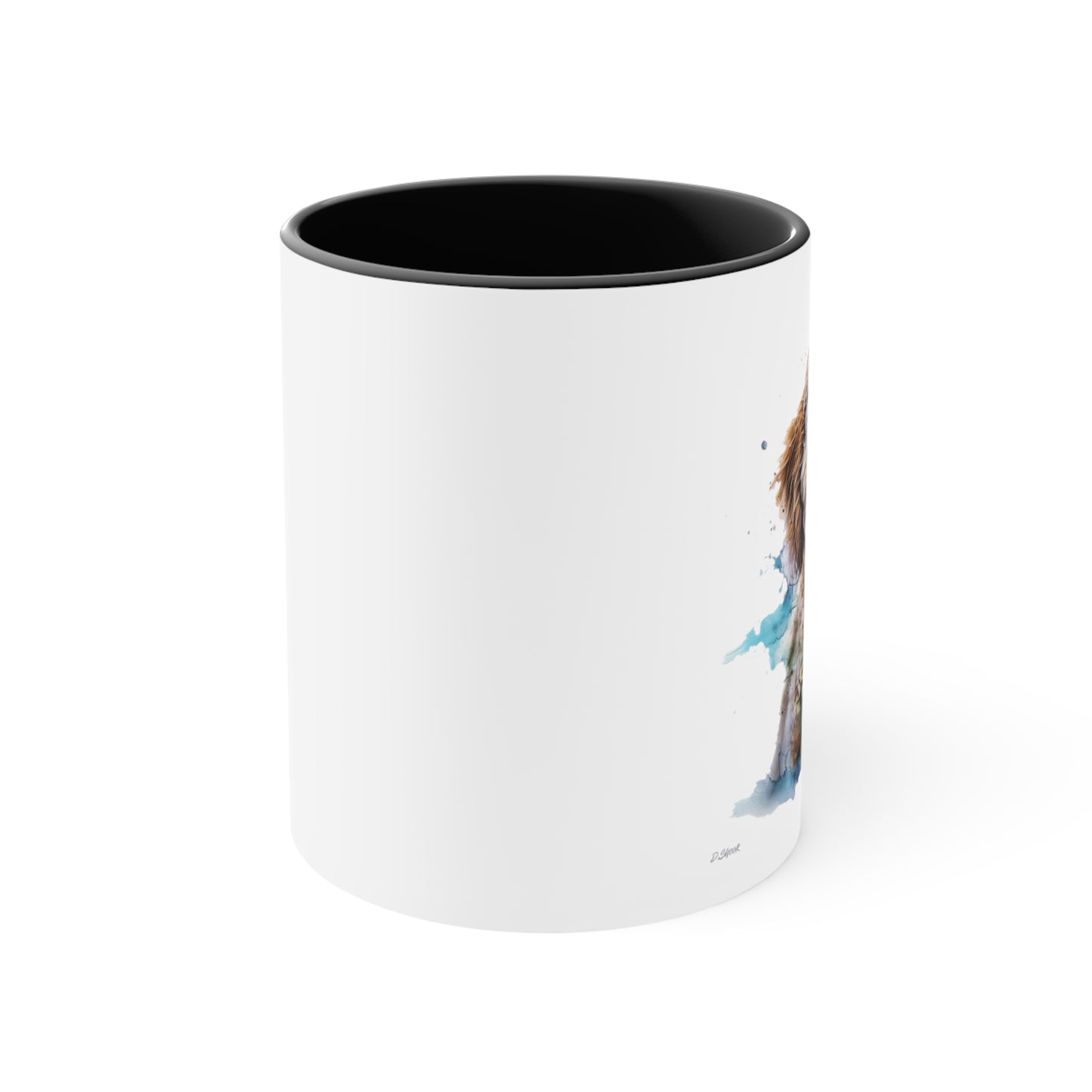 Mini Golden Doodle 3 Accent Mugs