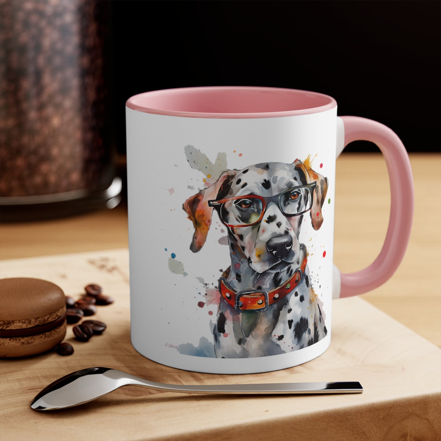Dalmatian 3 Accent Mugs