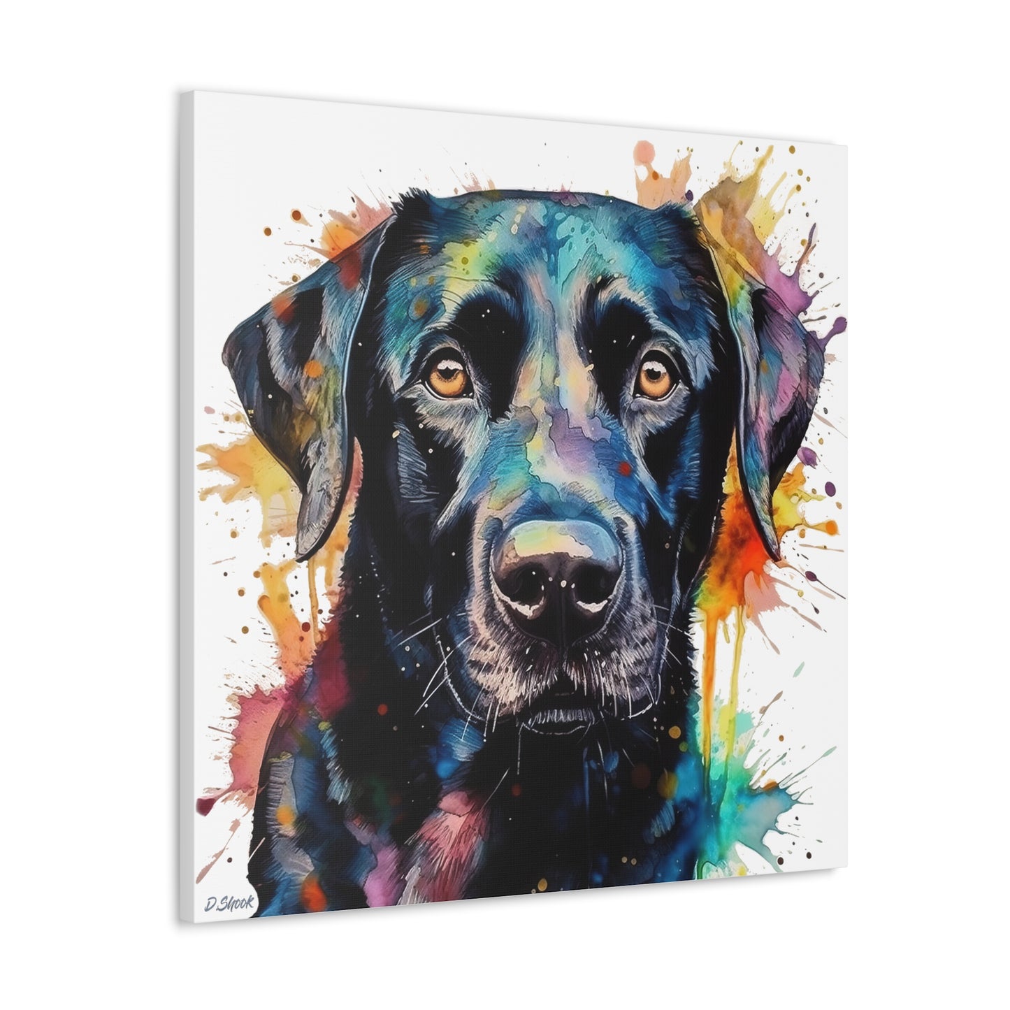 Black Lab 1 Canvas Gallery Wraps