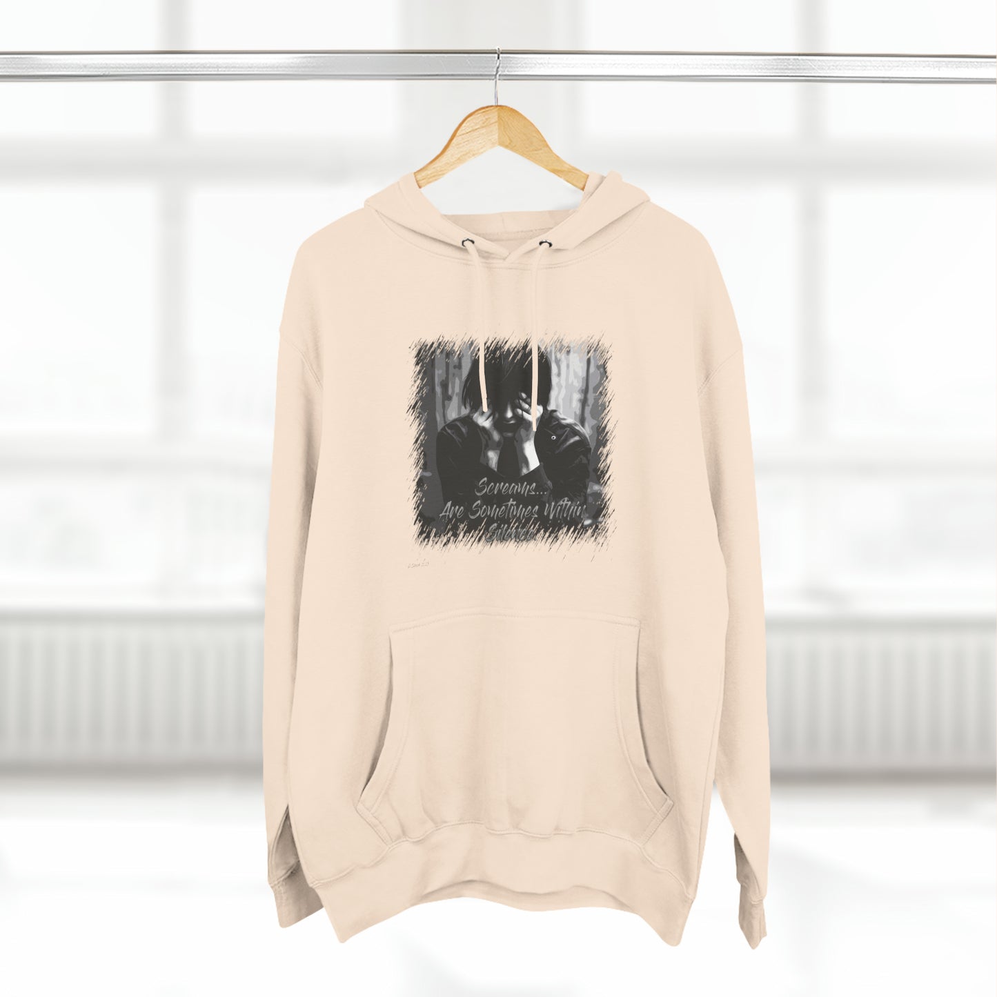 Three-Panel Fleece Hoodie