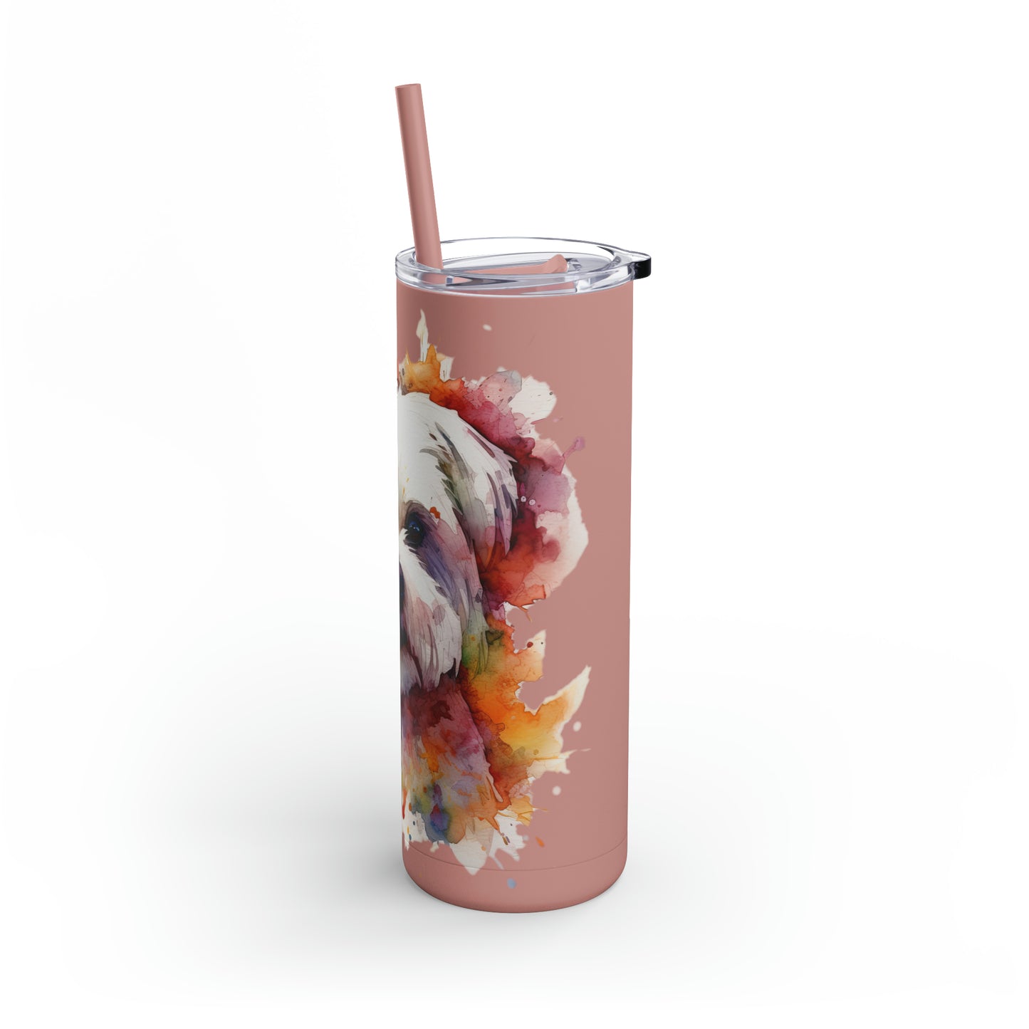 Maltese Dog 2 Maars Maker Skinny Matte Tumbler, 20oz
