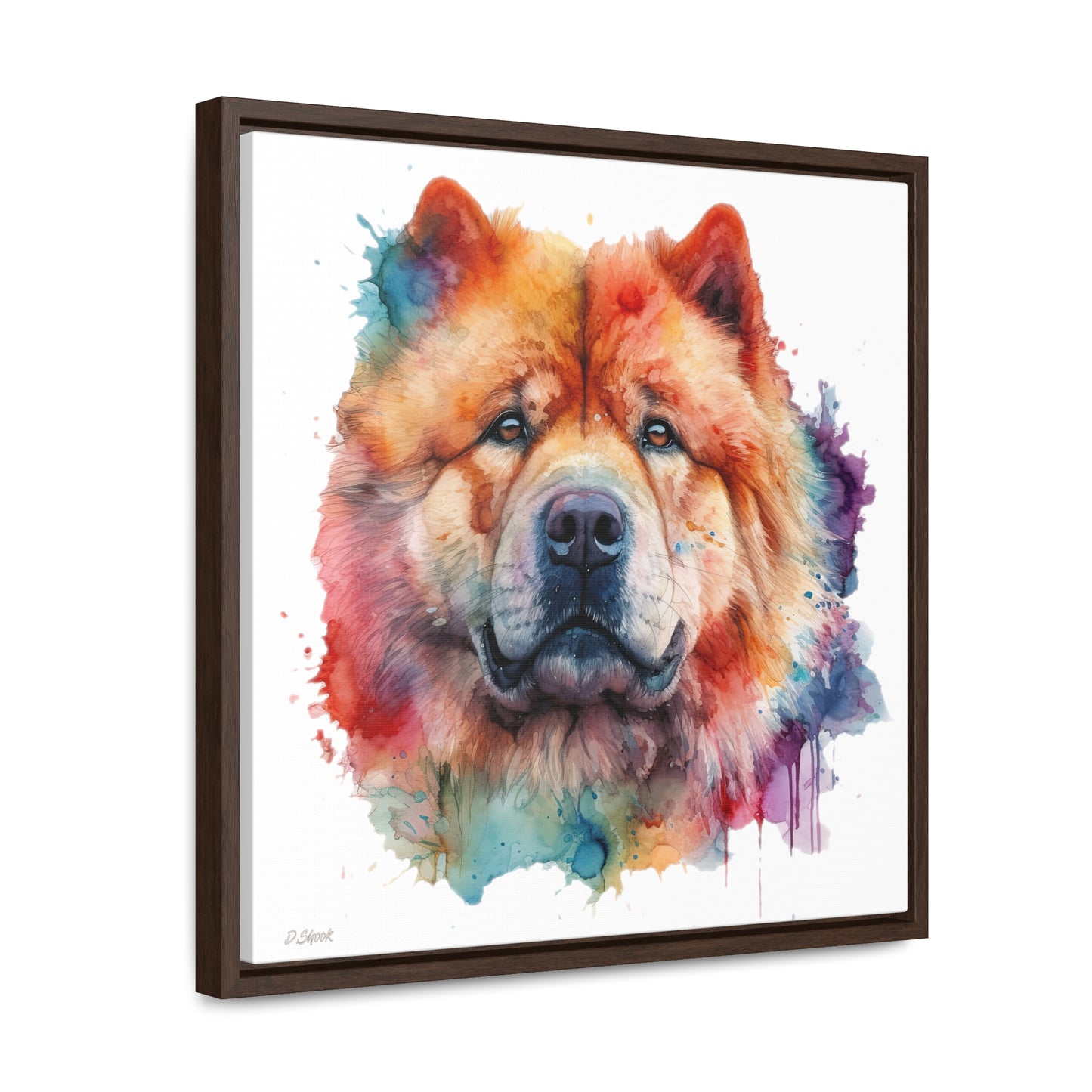 Chow Chow 2 Gallery Canvas Wraps, Square Frame