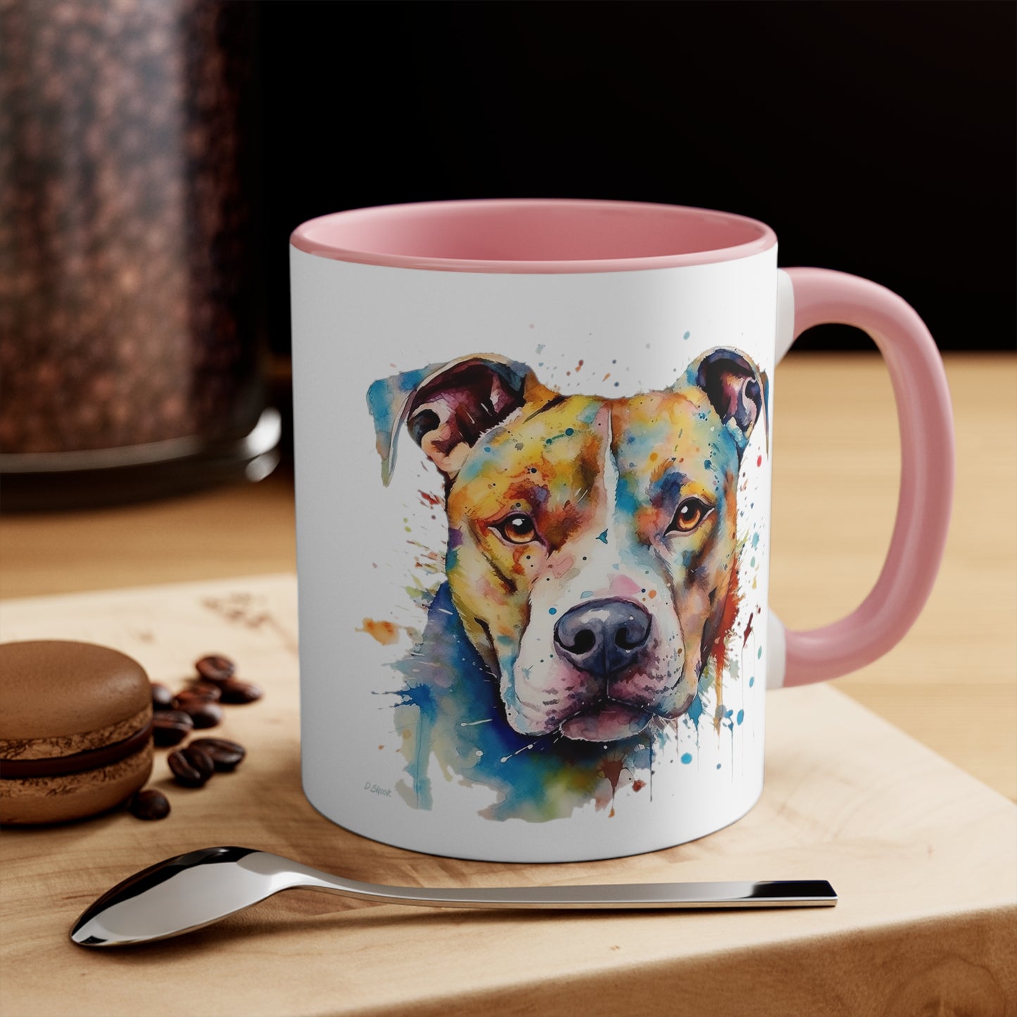 Pitbull 3 Accent Mugs
