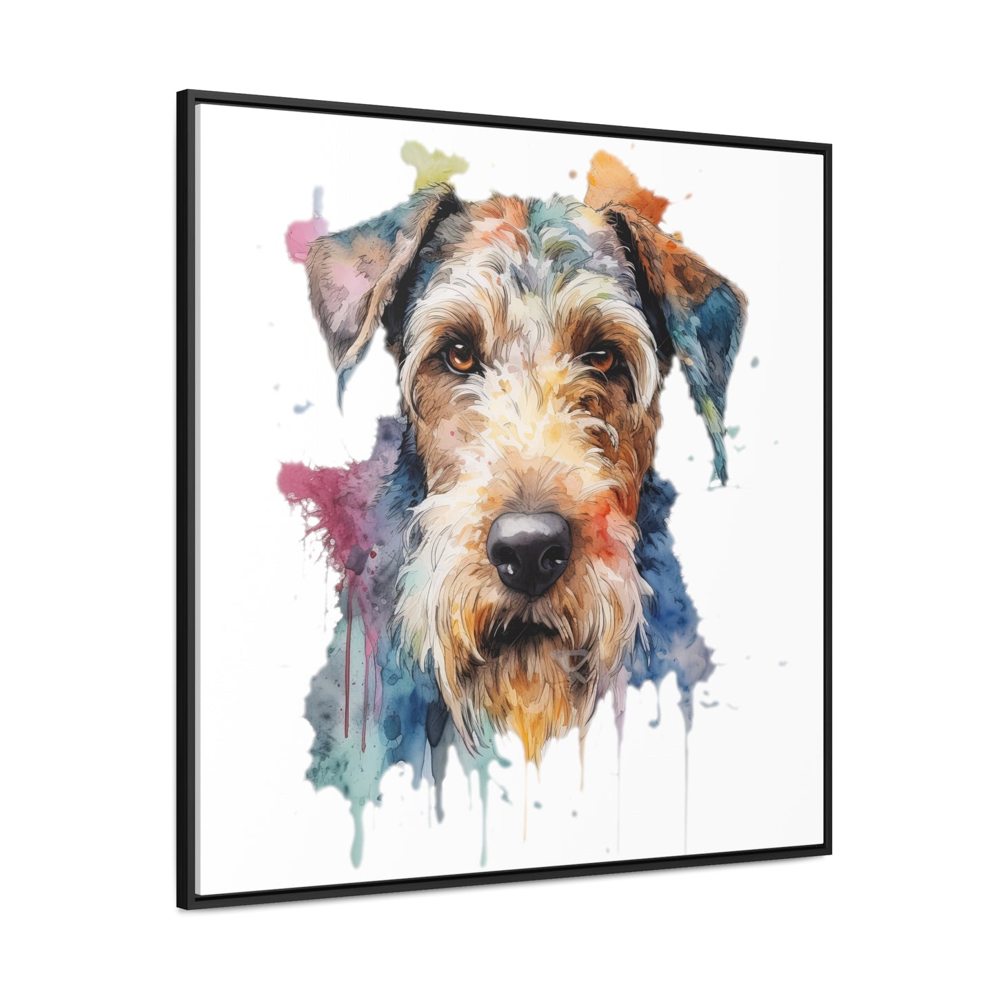 Airedale Terrier 2 Gallery Canvas Wraps, Square Frame