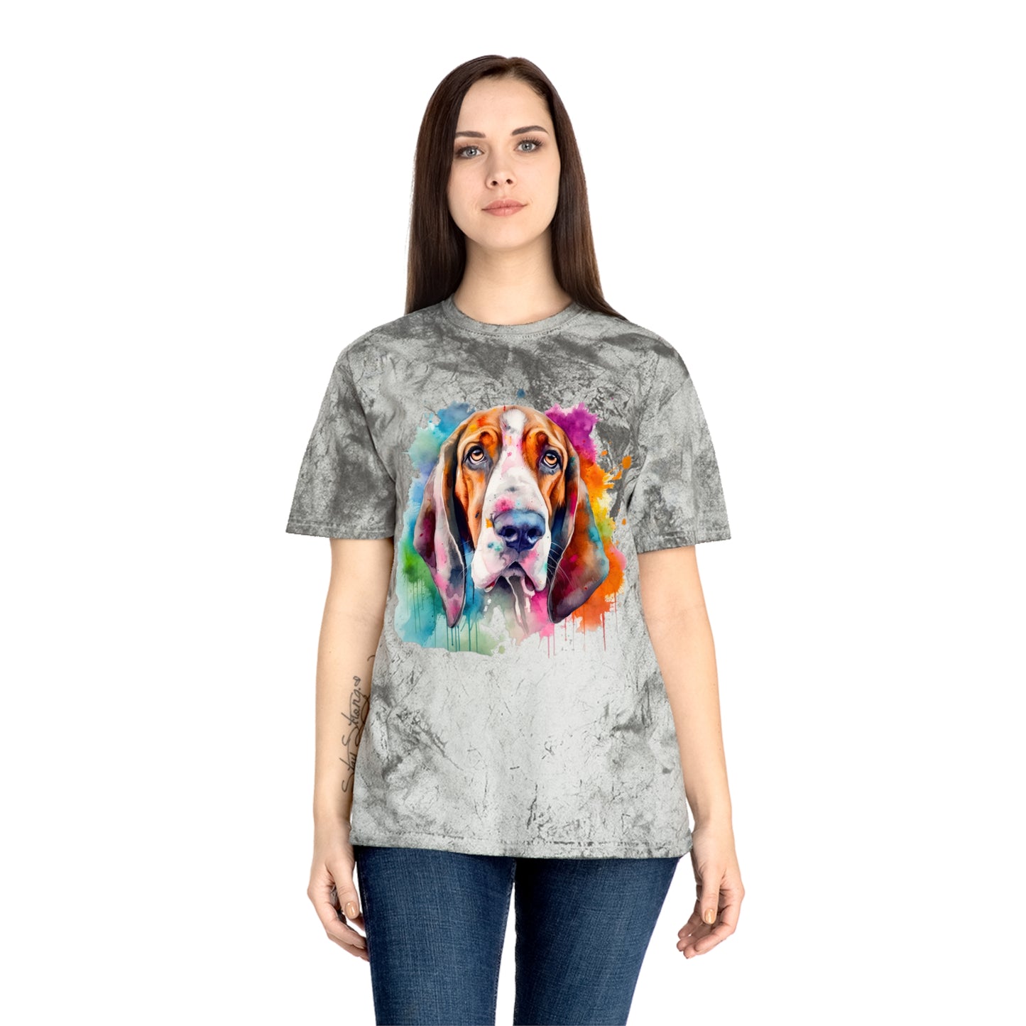 Basset Hound 3 Unisex Color Blast T-Shirt