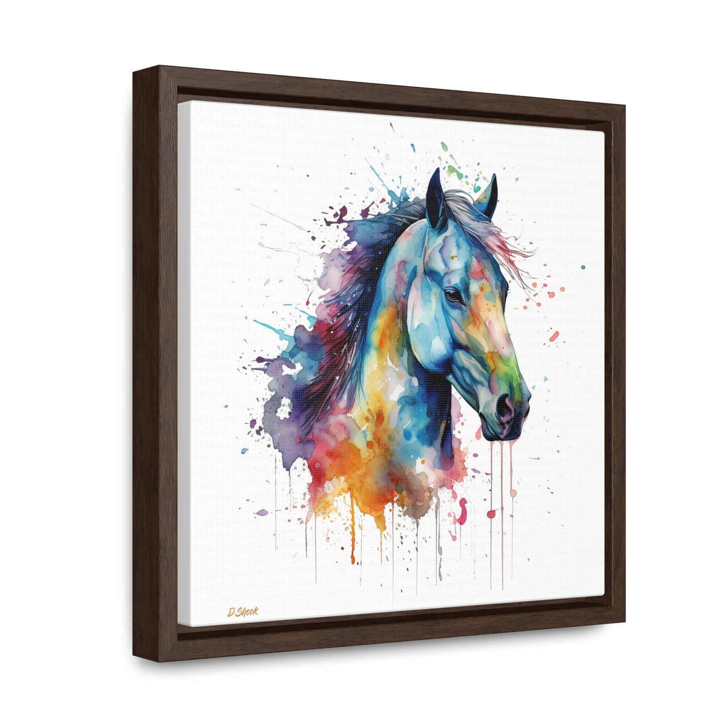 Horse Rescue 13 Gallery Canvas Wraps, Square Frame