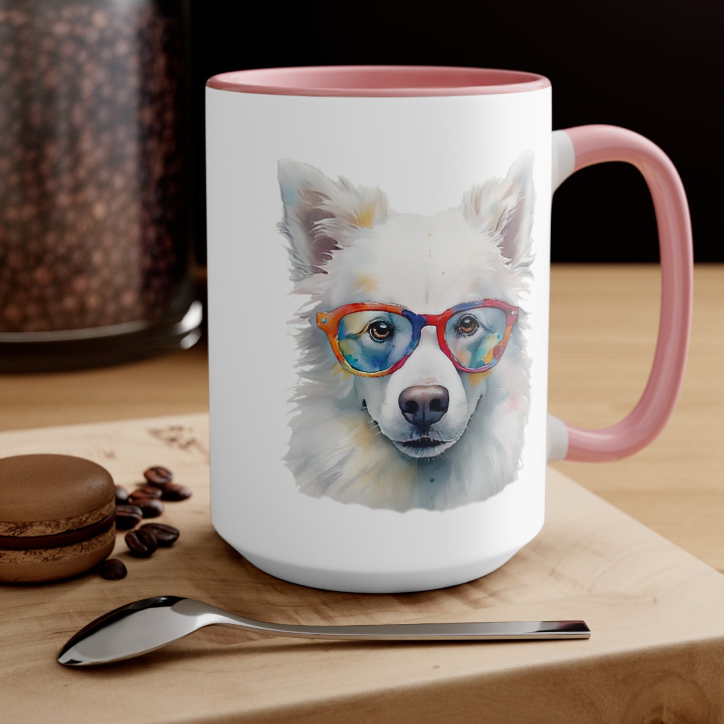 American Eskimo Dog 5 Accent Mugs
