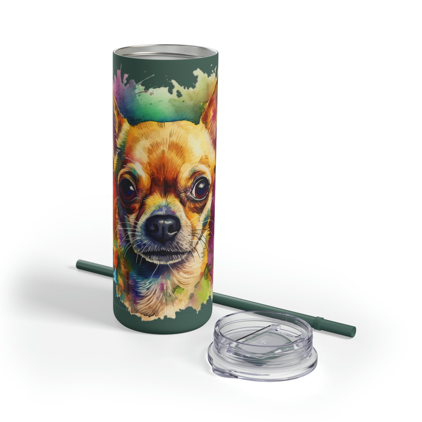 Chihuahua 7 Maars Maker Skinny Matte Tumbler, 20oz