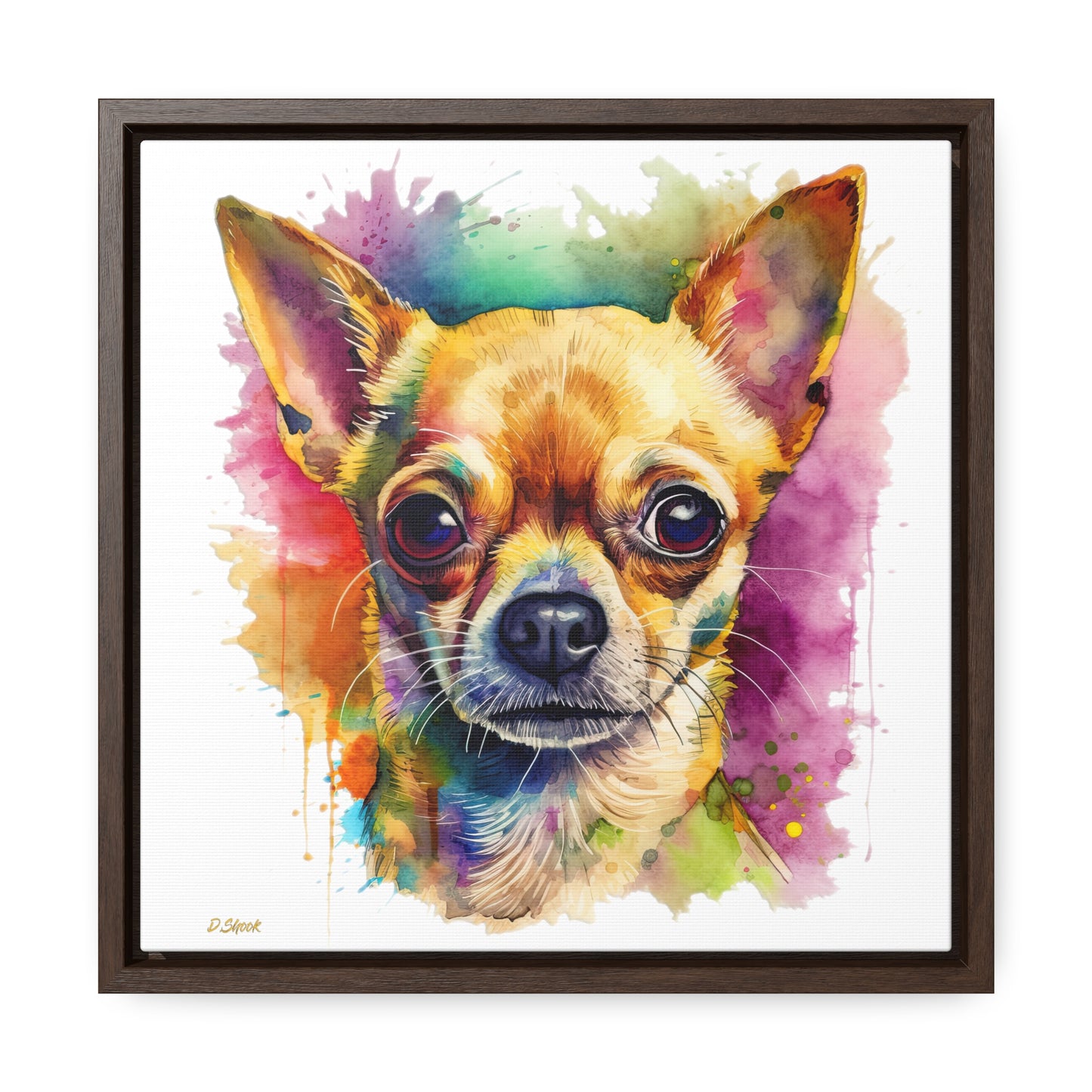 Chihuahua 7 Gallery Canvas Wraps, Square Frame