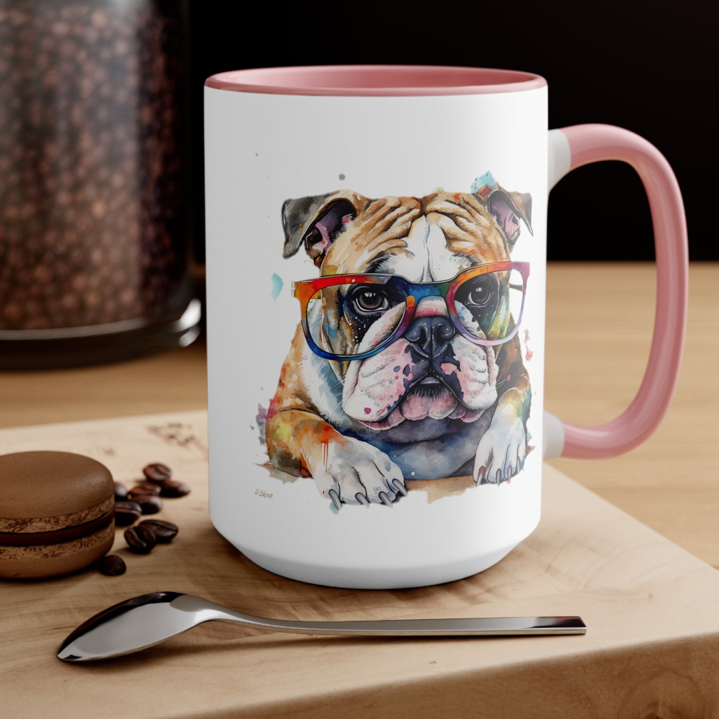 Bulldog 5 Accent Mugs