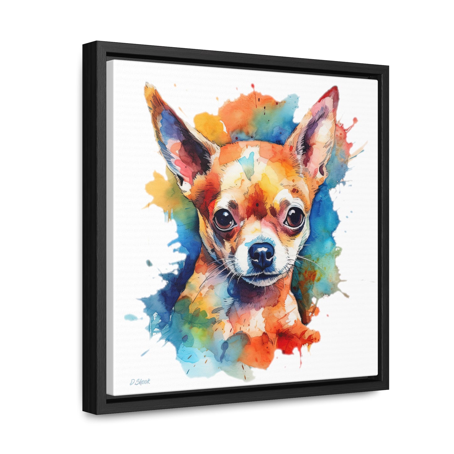 Chihuahua 6 Gallery Canvas Wraps, Square Frame