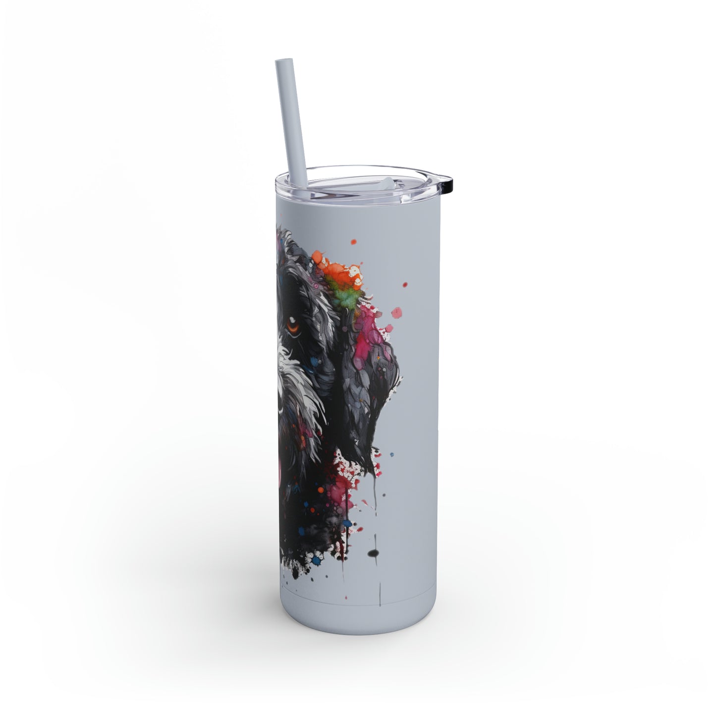 Portuguese Water Dog 4 Maars Maker Skinny Matte Tumbler, 20oz