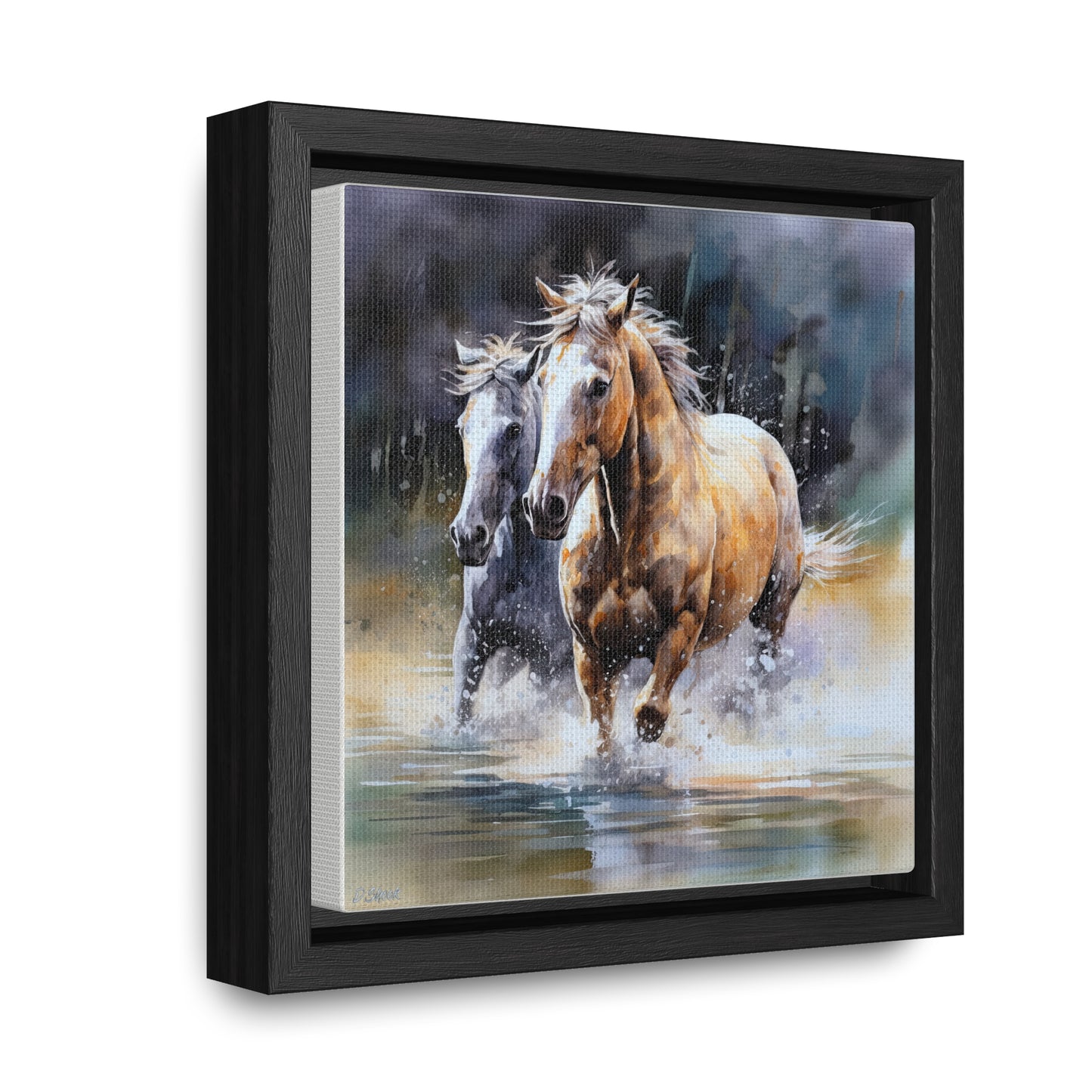 Horse Rescue 18 Gallery Canvas Wraps, Square Frame