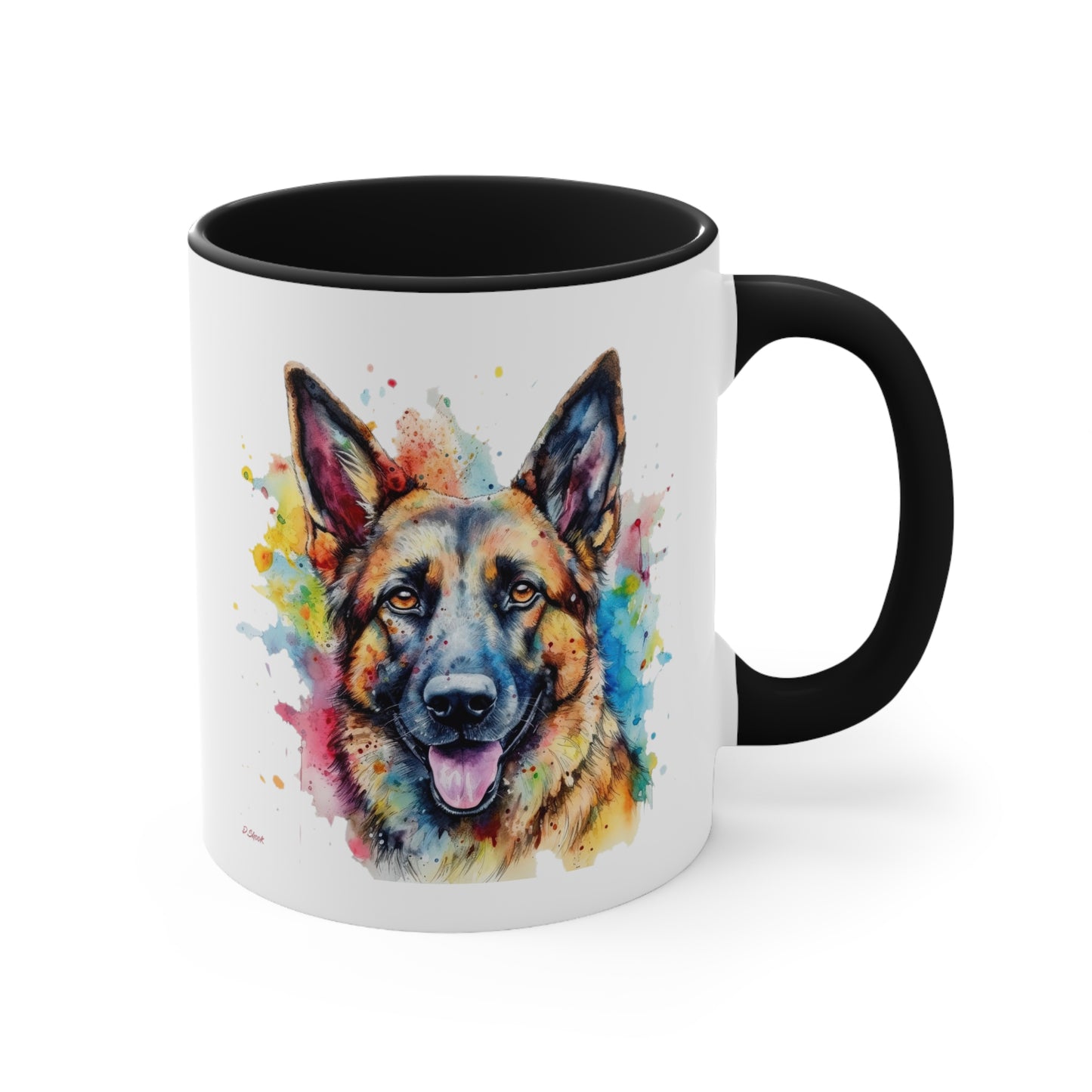 German Sheppard 1 Accent Mugs
