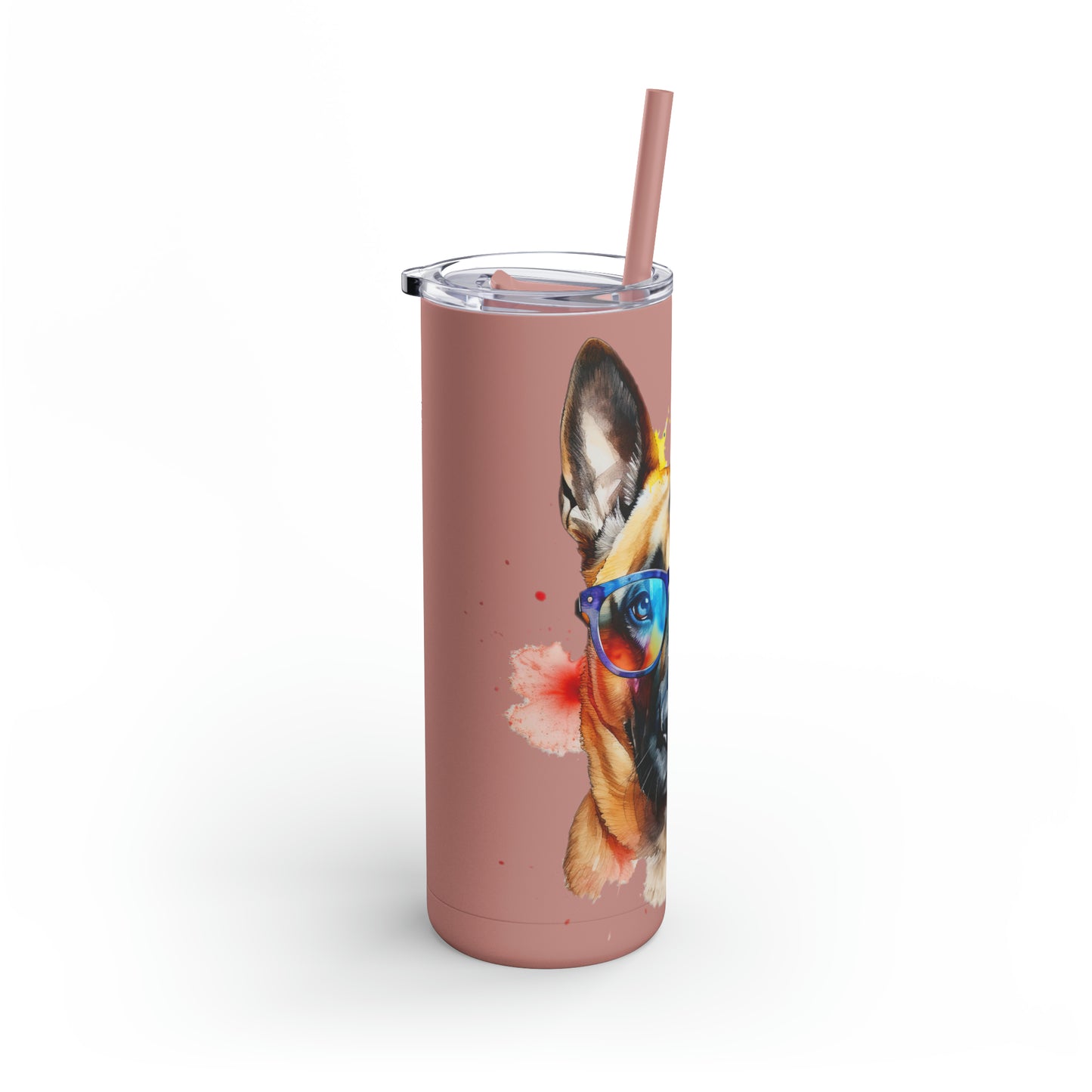 Belgium Malinois 6 Maars Maker Skinny Matte Tumbler, 20oz