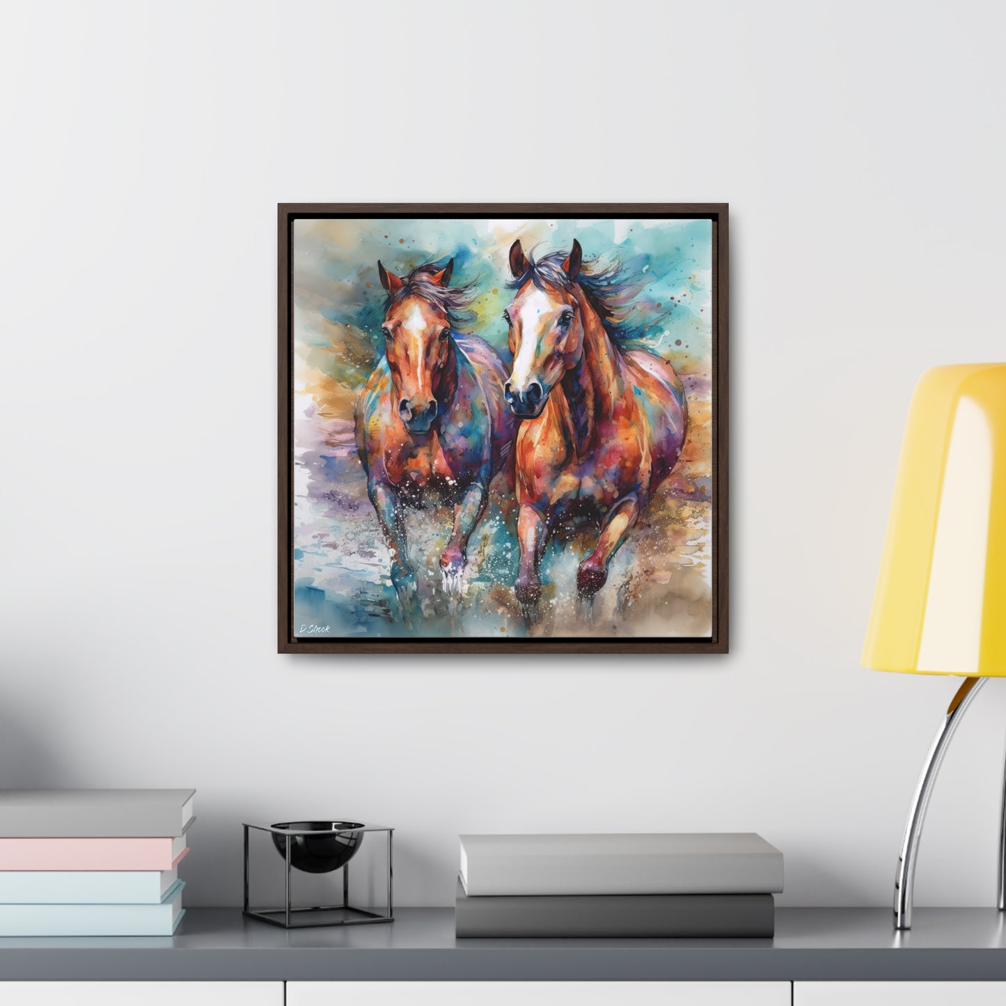 Horse Rescue 7 Gallery Canvas Wraps, Square Frame