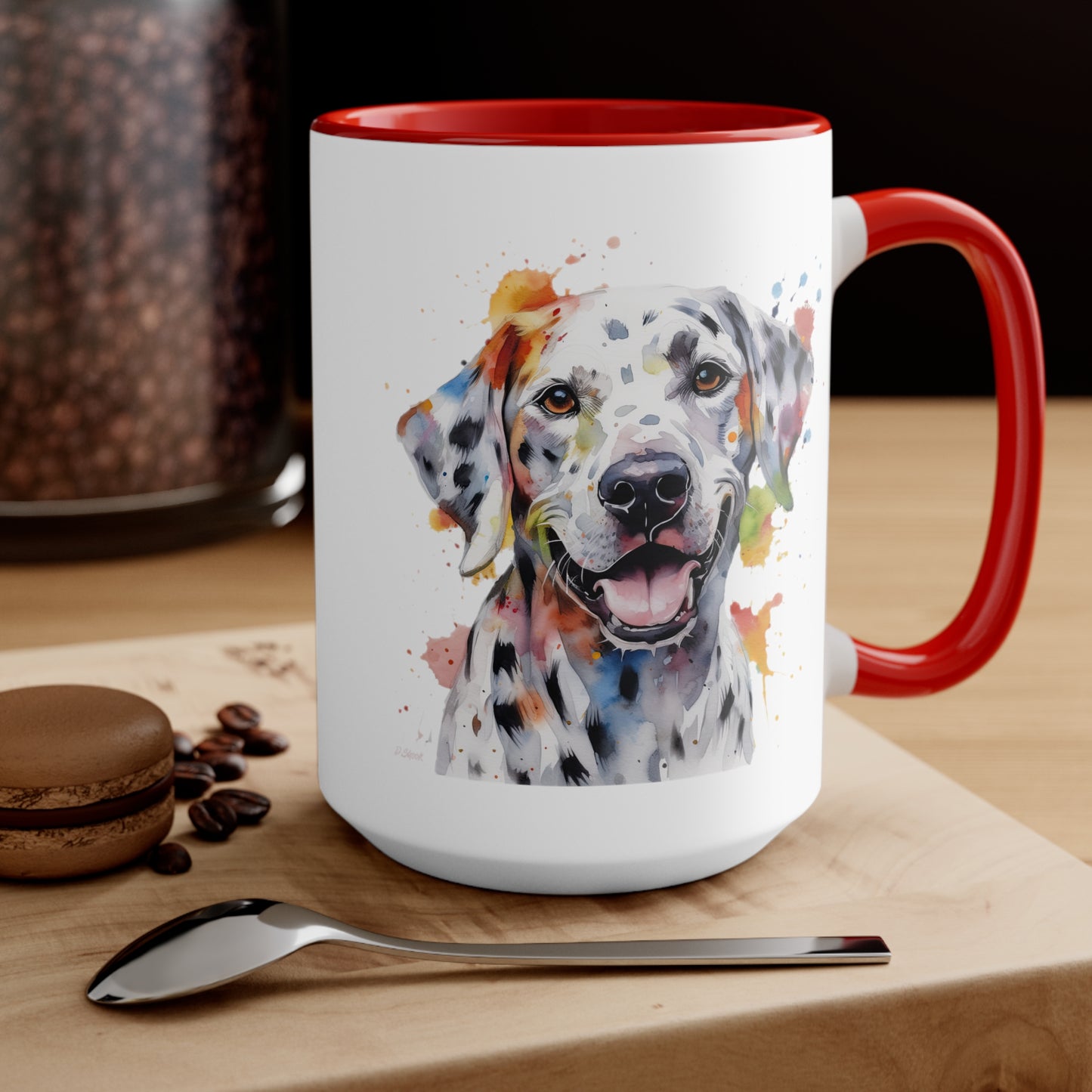Dalmatian 1 Accent Mugs