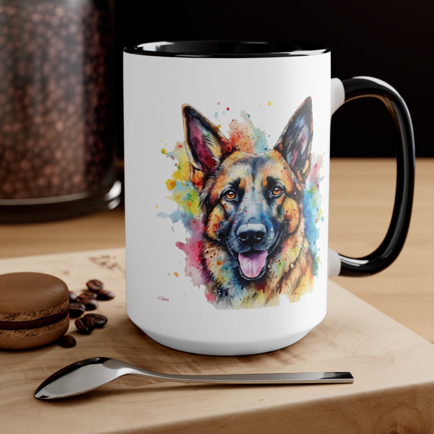 German Sheppard 1 Accent Mugs