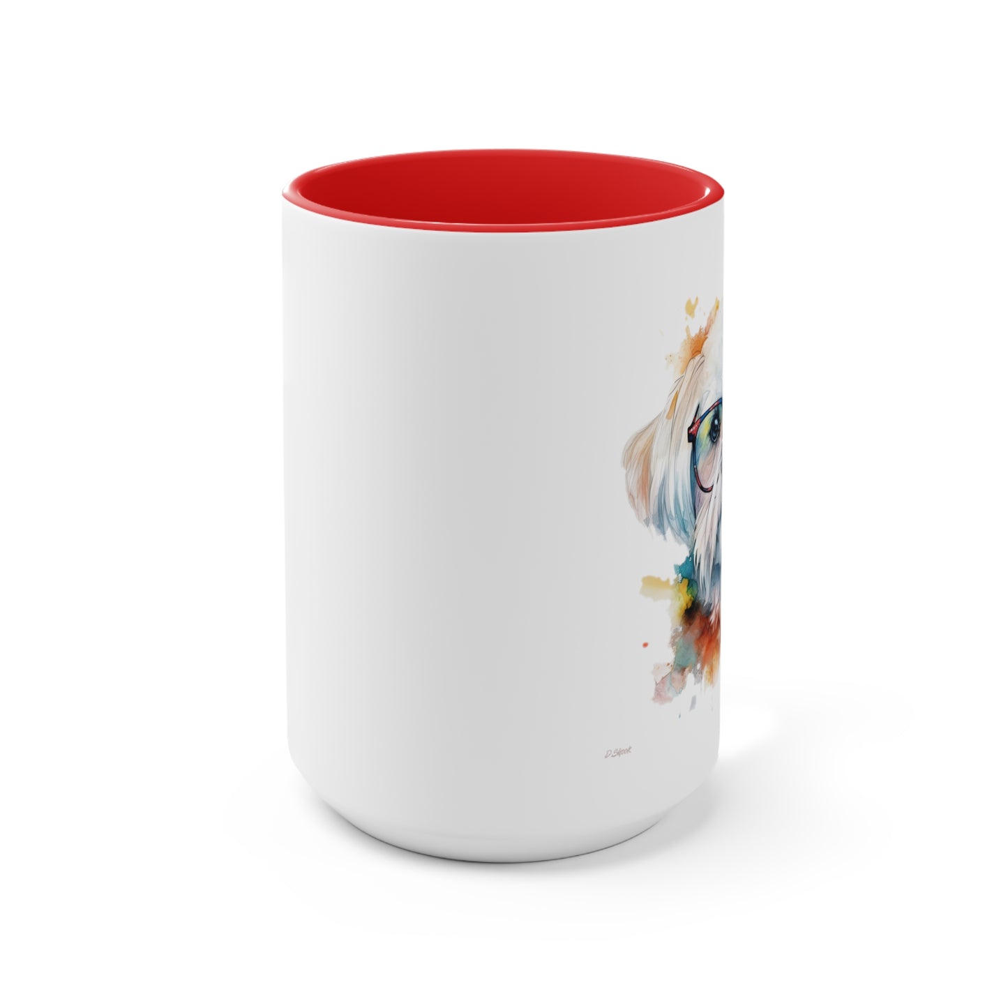 Maltese Dog 5 Accent Mugs