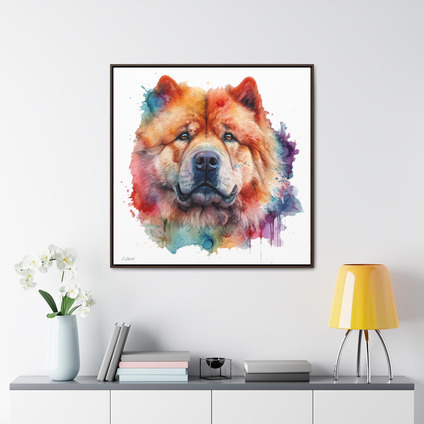 Chow Chow 2 Gallery Canvas Wraps, Square Frame