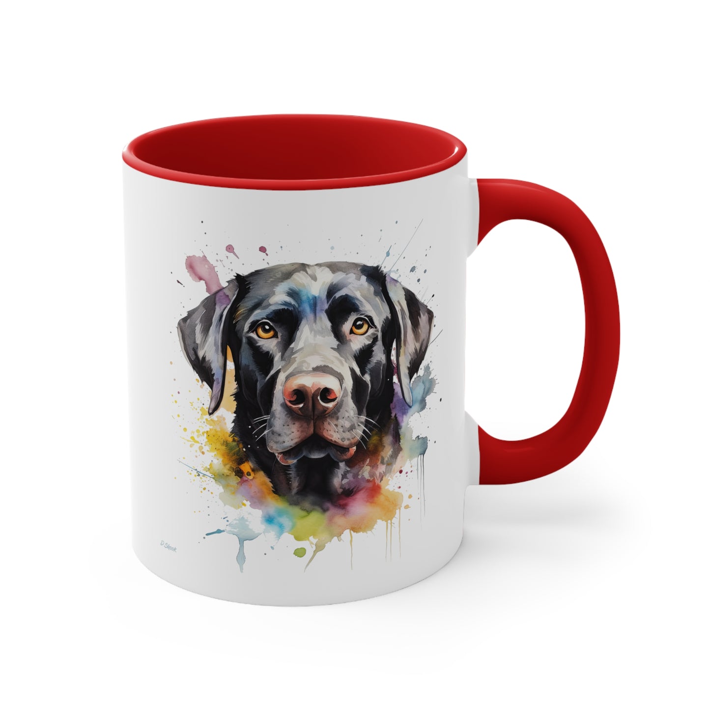 Black Lab 6 Accent Mugs
