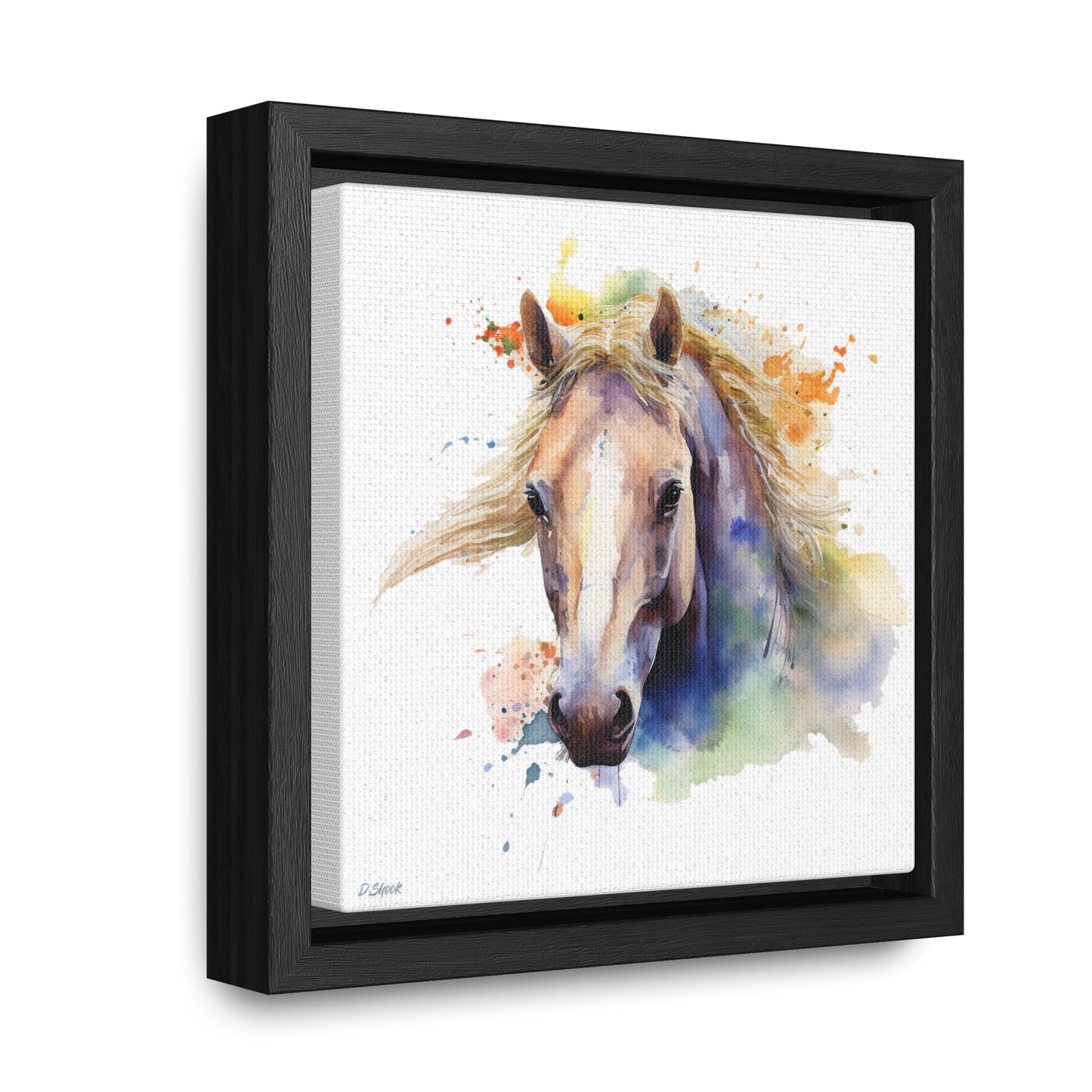 Horse Rescue 19 Gallery Canvas Wraps, Square Frame