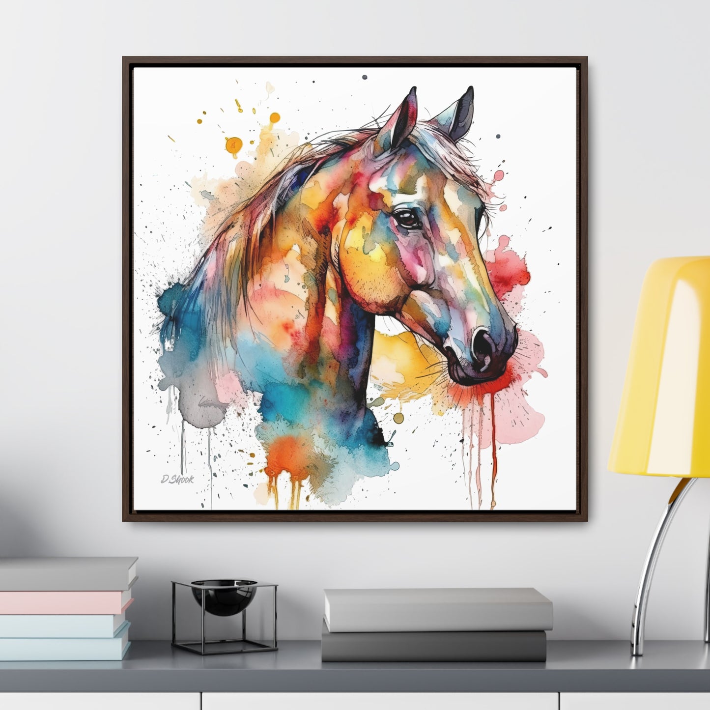 Horse Rescue 2 Gallery Canvas Wraps, Square Frame