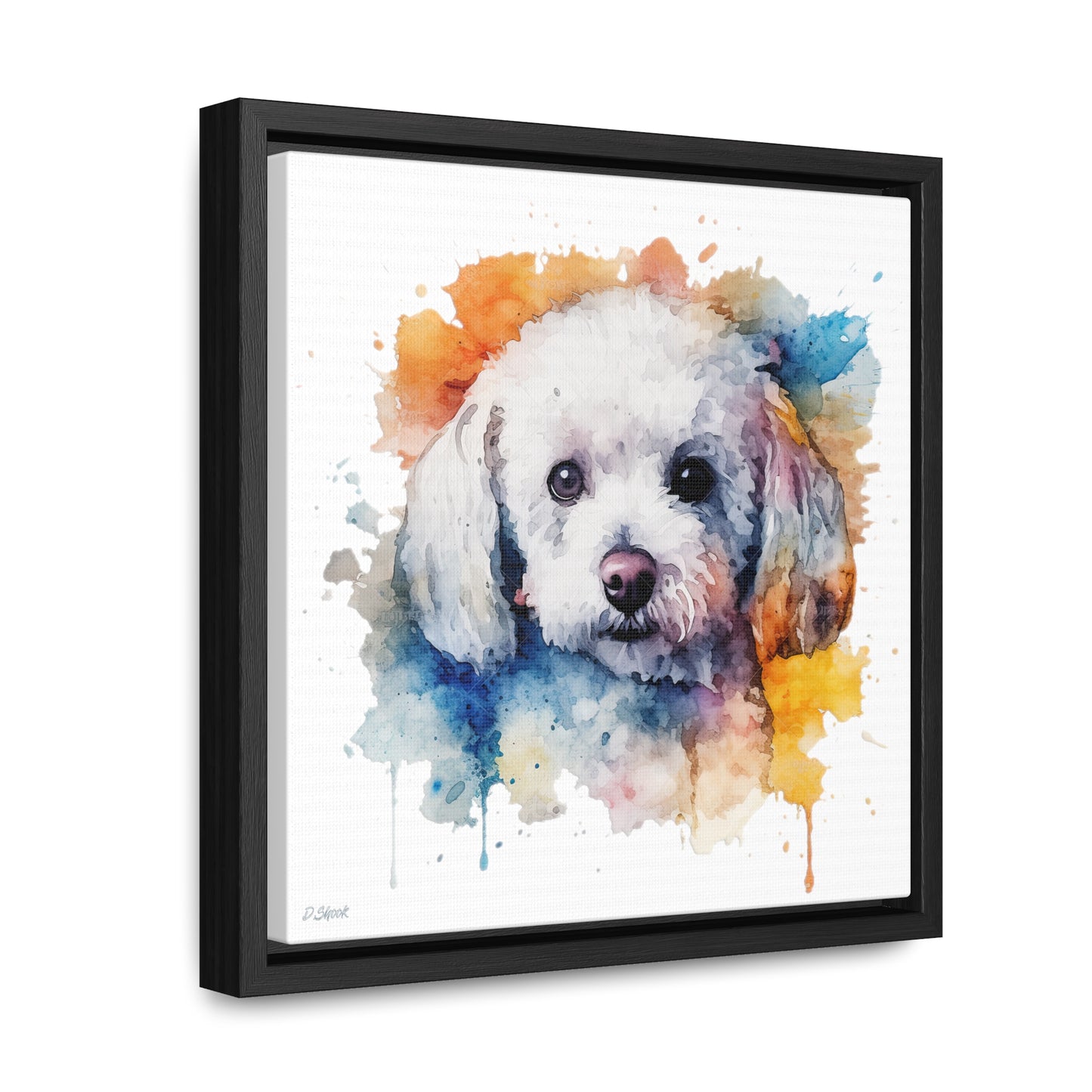 Bichon Frise 3 Gallery Canvas Wraps, Square Frame