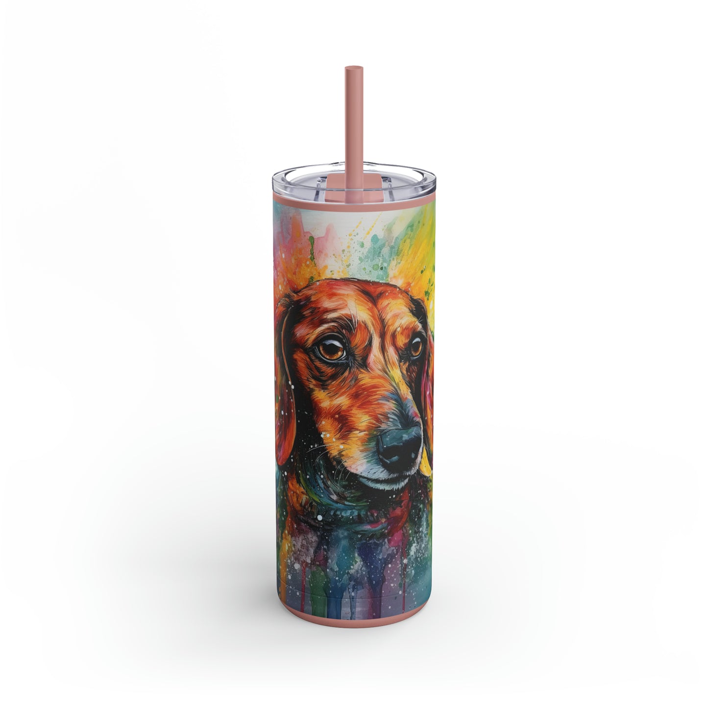 Dachshund 2 Maars Maker Skinny Matte Tumbler, 20oz
