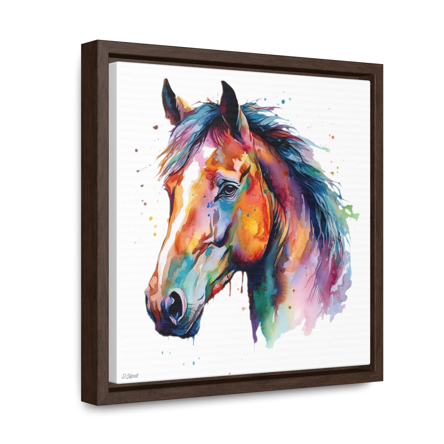 Horse Rescue 23 Gallery Canvas Wraps, Square Frame