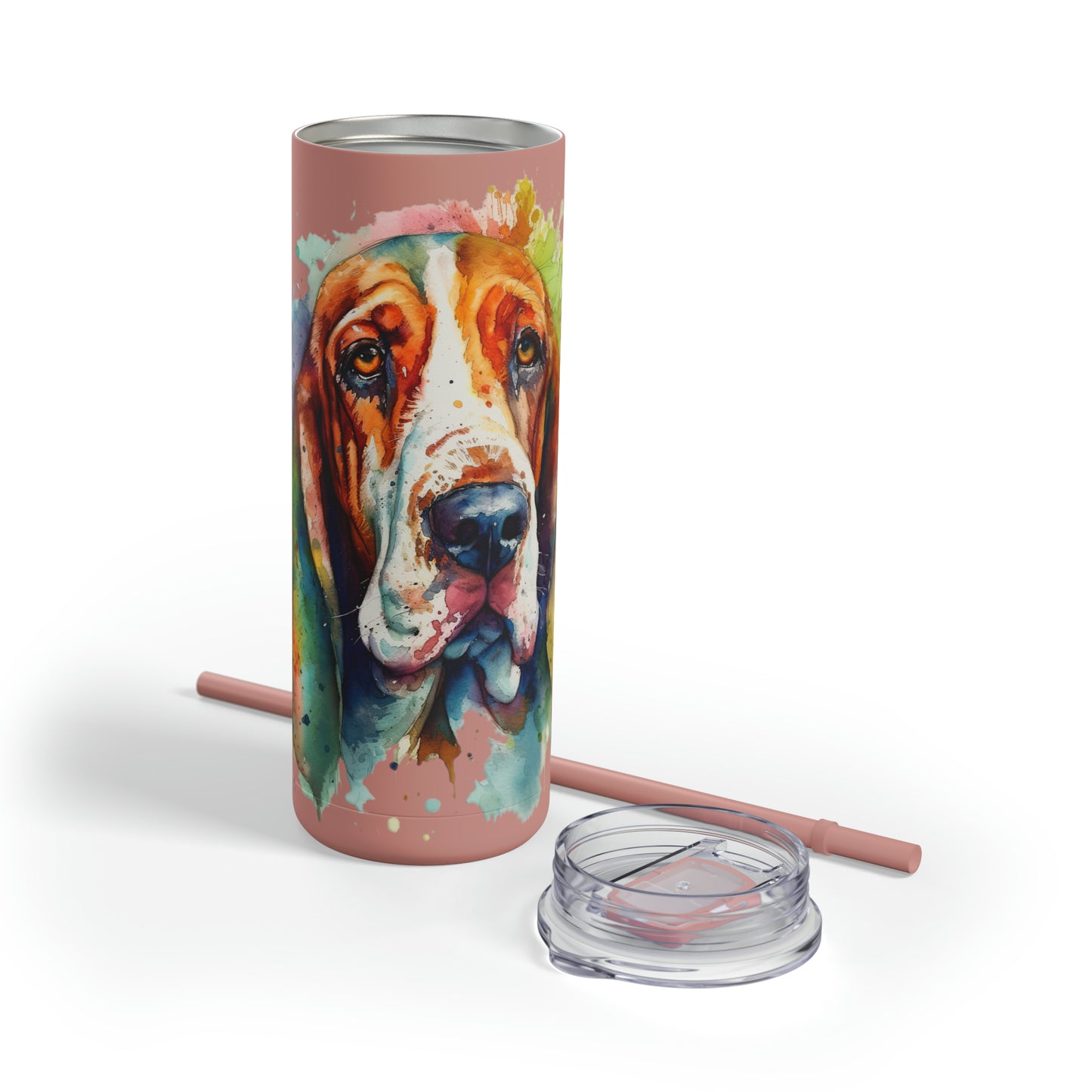 Basset Hound 1 Maars Maker Skinny Matte Tumbler, 20oz