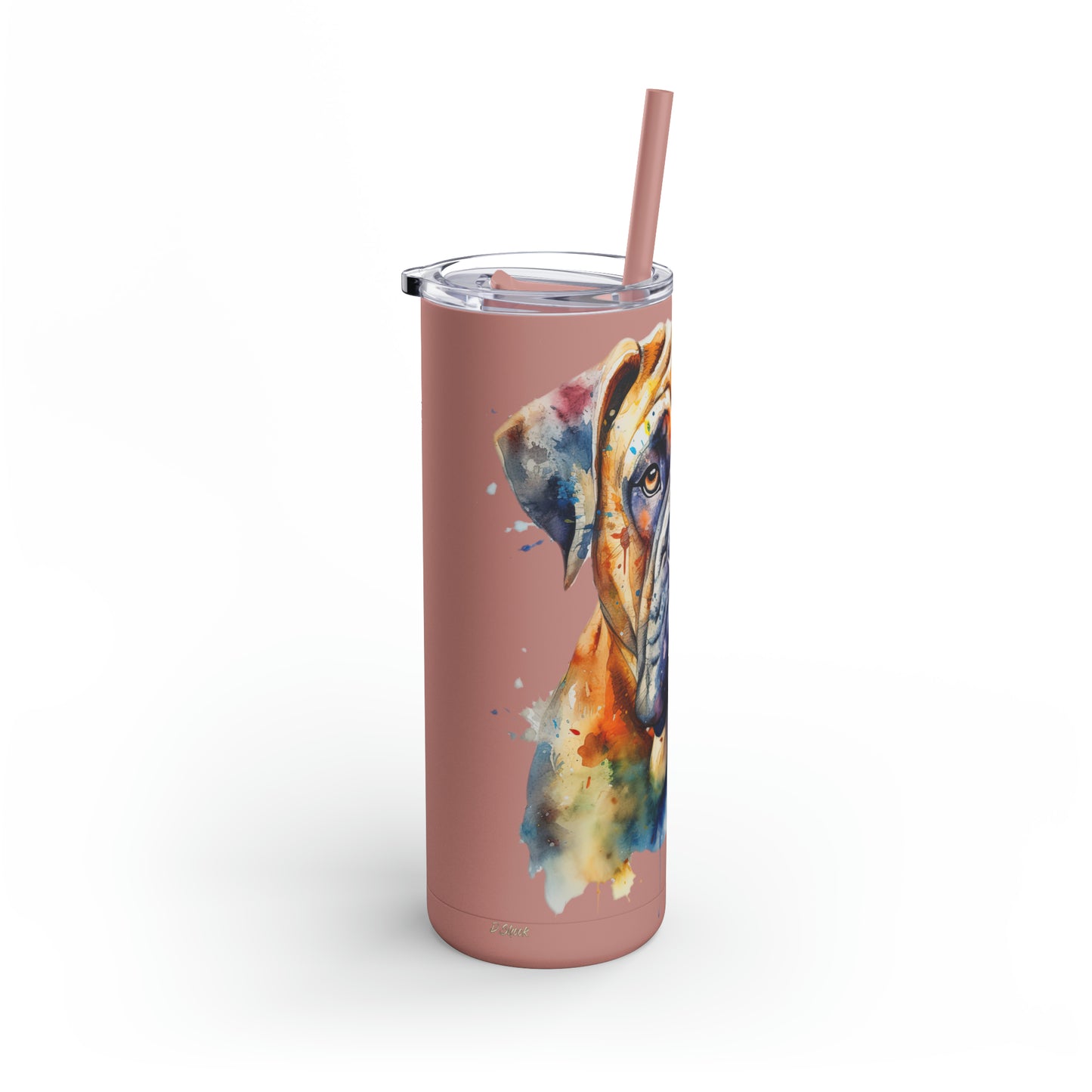 Bullmastiff 3 Maars Maker Skinny Matte Tumbler, 20oz