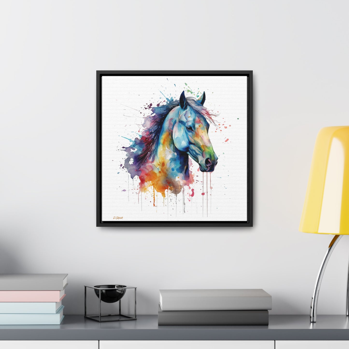 Horse Rescue 13 Gallery Canvas Wraps, Square Frame
