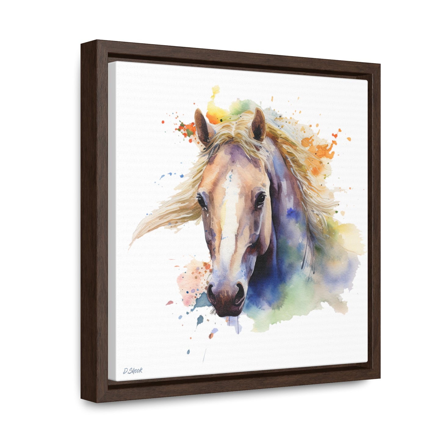 Horse Rescue 19 Gallery Canvas Wraps, Square Frame