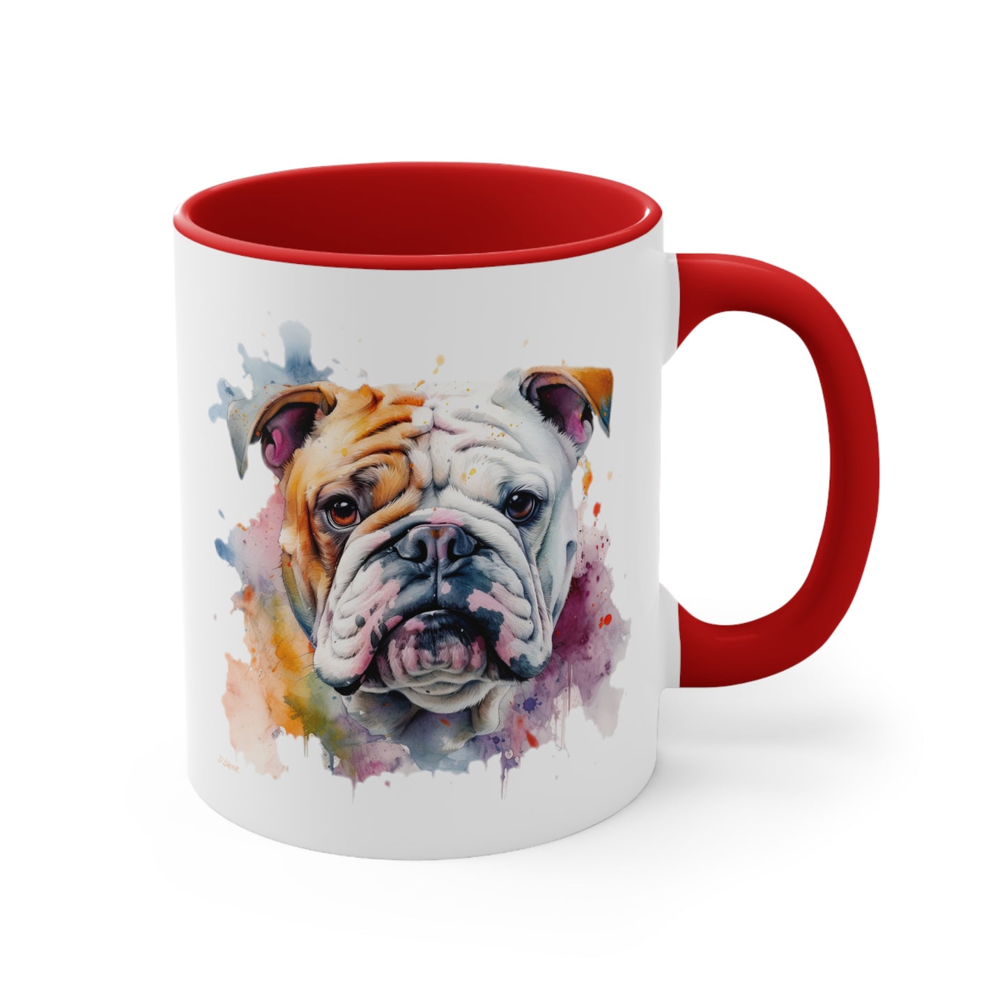 Bulldog 1 Accent Mugs