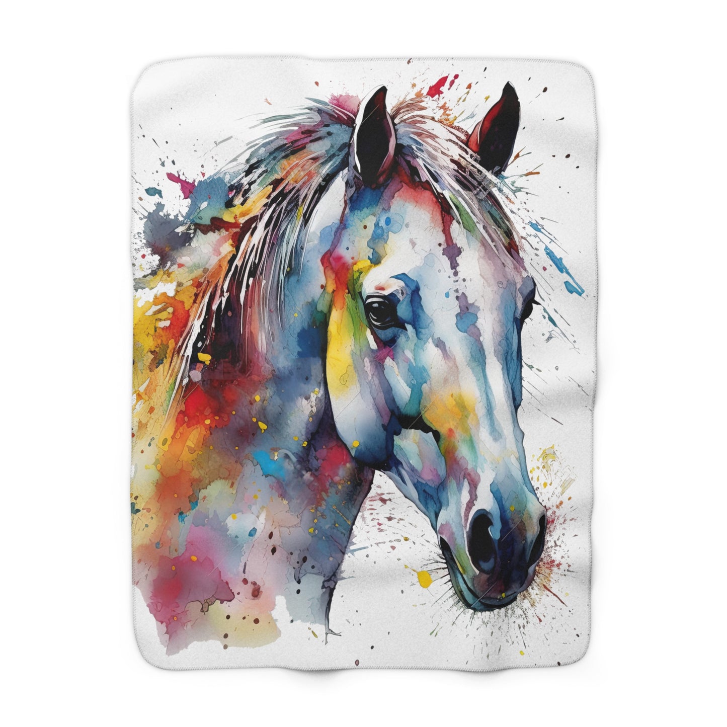 Horse Rescue 14 Sherpa Fleece Blanket