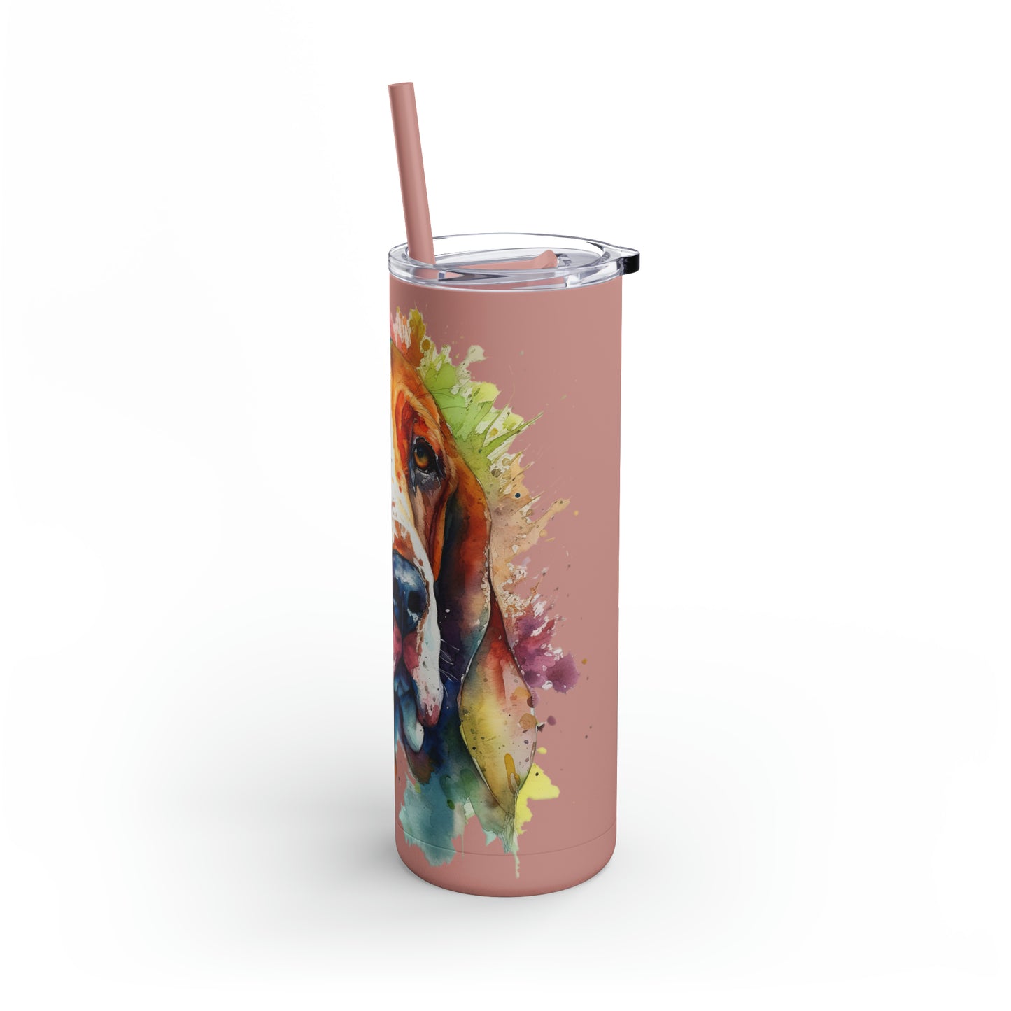 Basset Hound 1 Maars Maker Skinny Matte Tumbler, 20oz