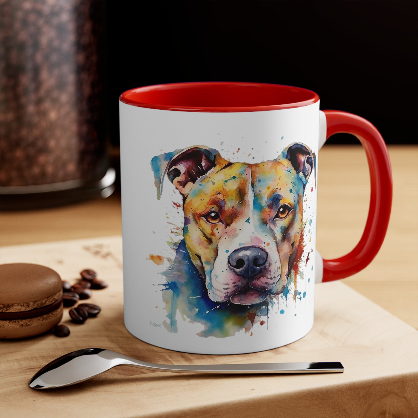 Pitbull 3 Accent Mugs