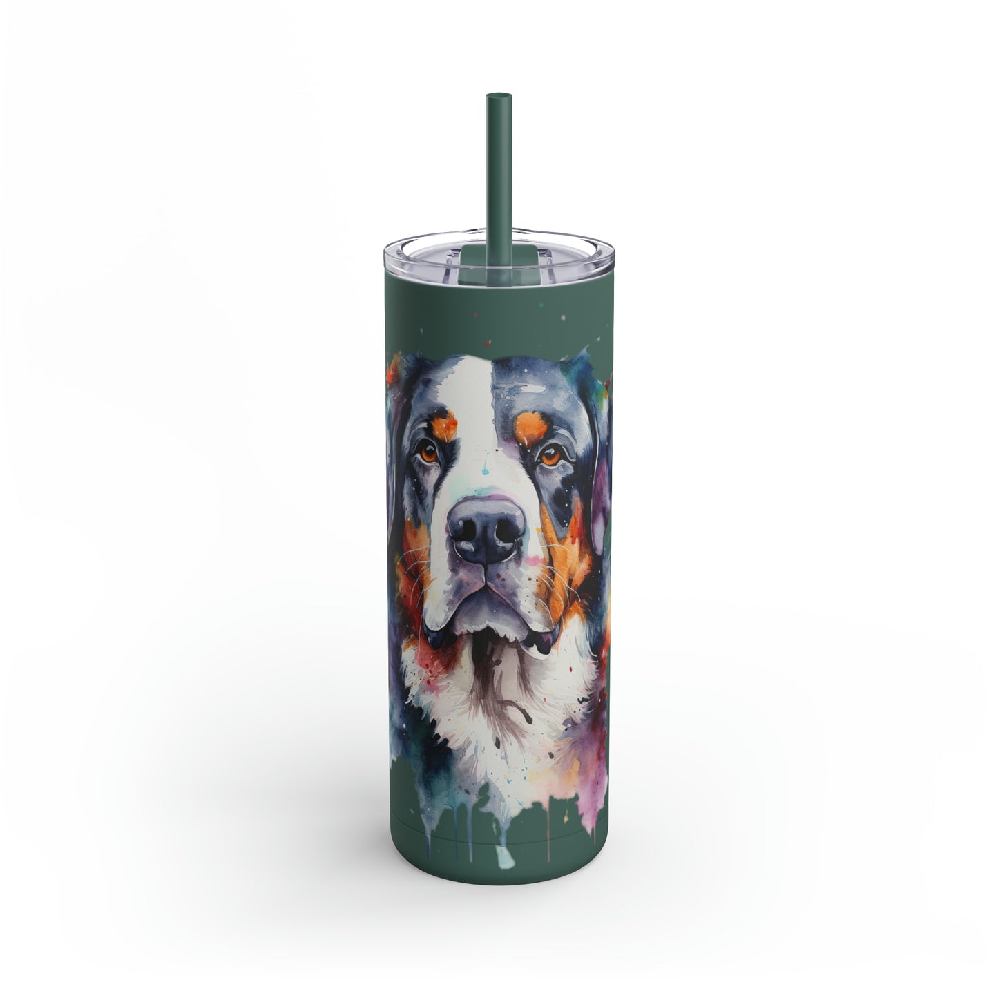 Greater Swiss Mountain Dog 3B Maars Maker Skinny Matte Tumbler, 20oz