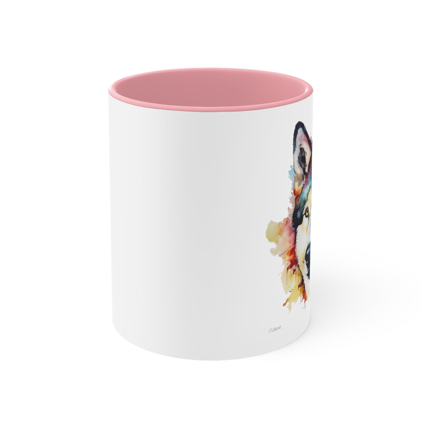 Siberian Husky 3 Accent Mugs