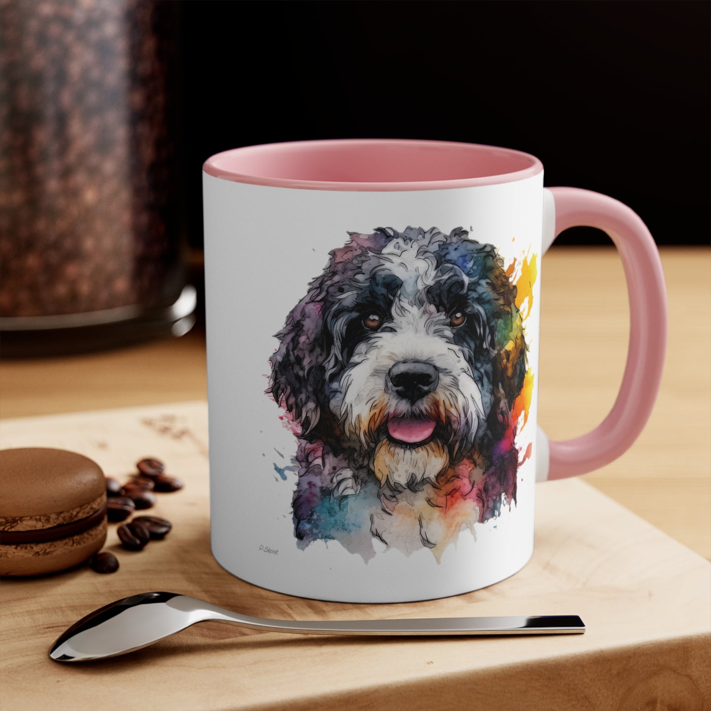 Portuguese Water Dog 2 Accent Mugs