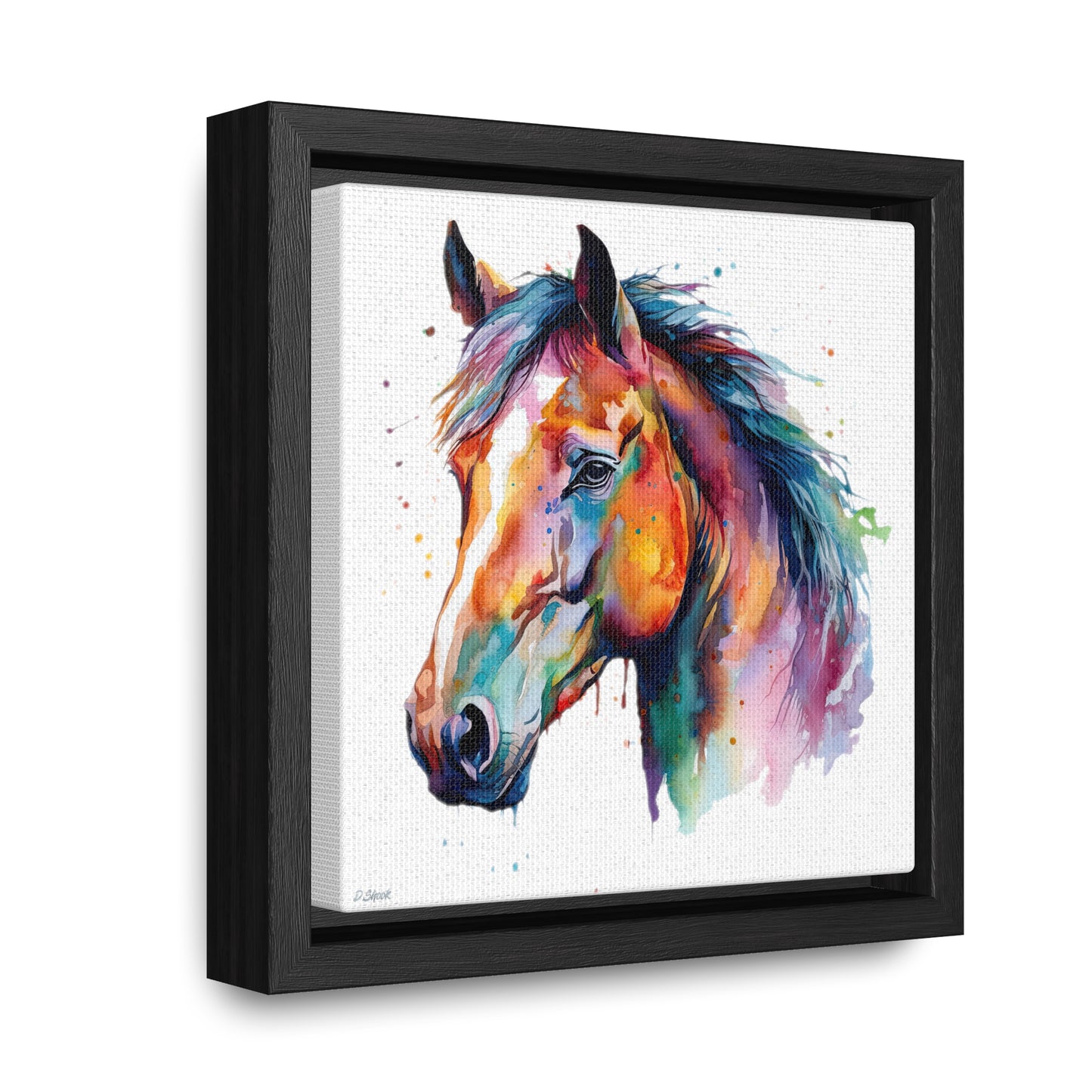 Horse Rescue 23 Gallery Canvas Wraps, Square Frame