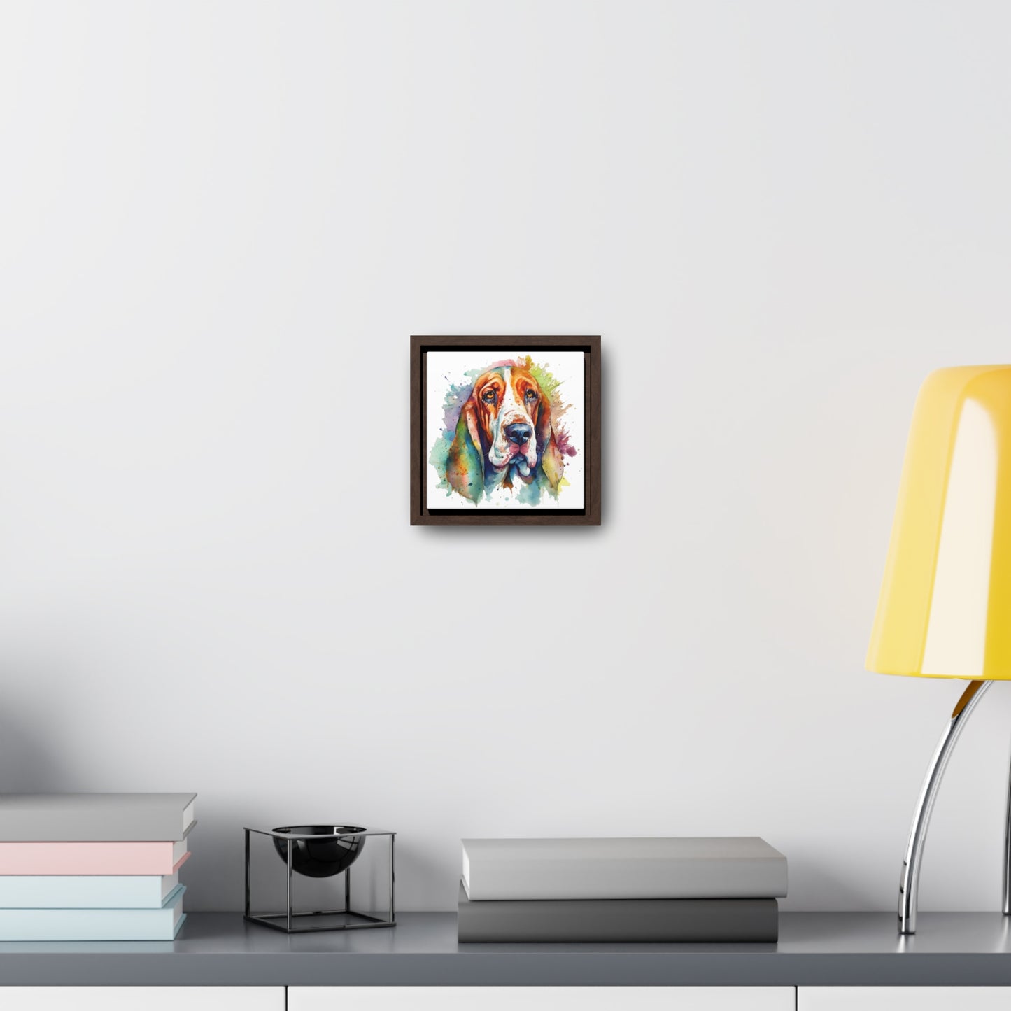 Basset Hound 1 Gallery Canvas Wraps, Square Frame