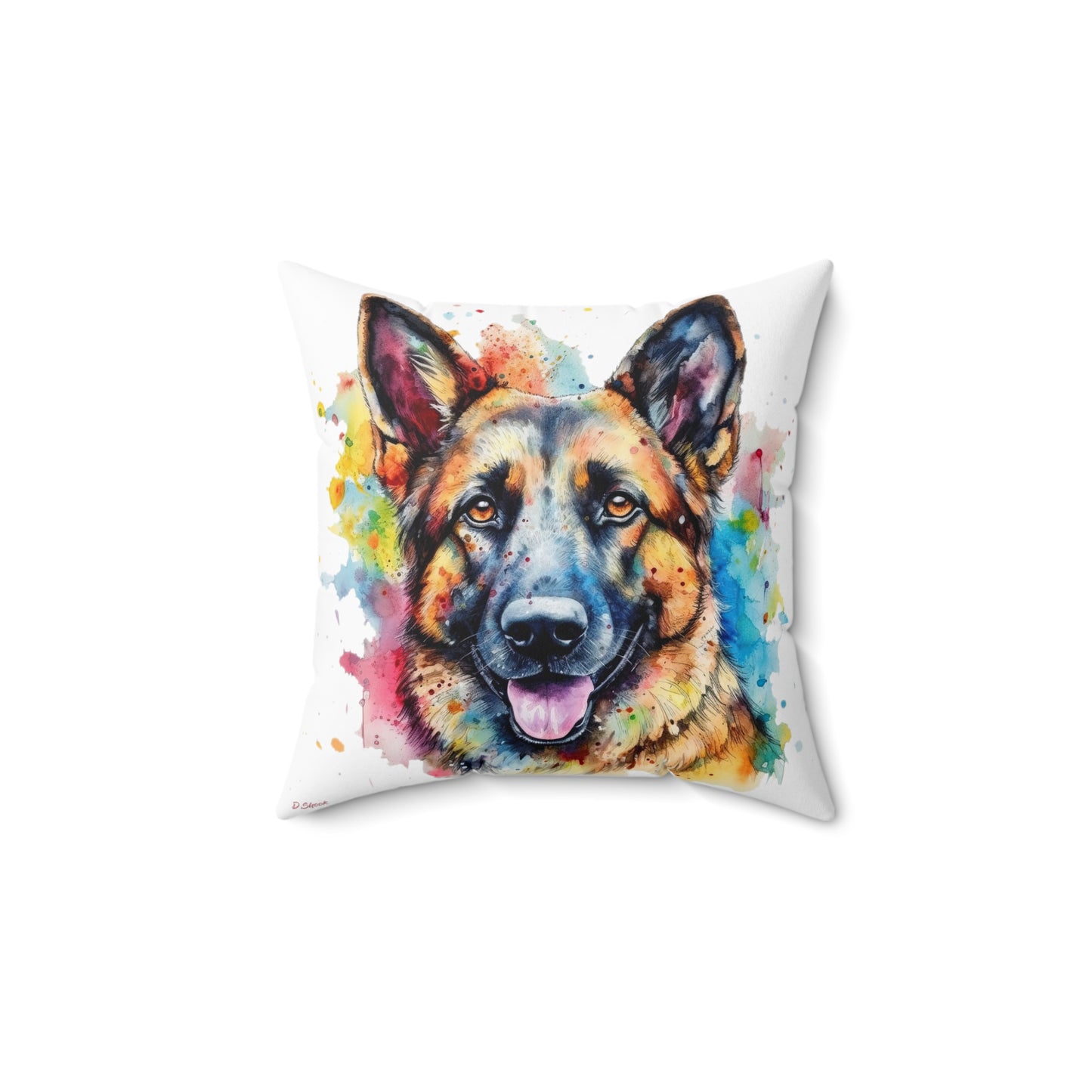 German Sheppard 1 Spun Polyester Square Pillow