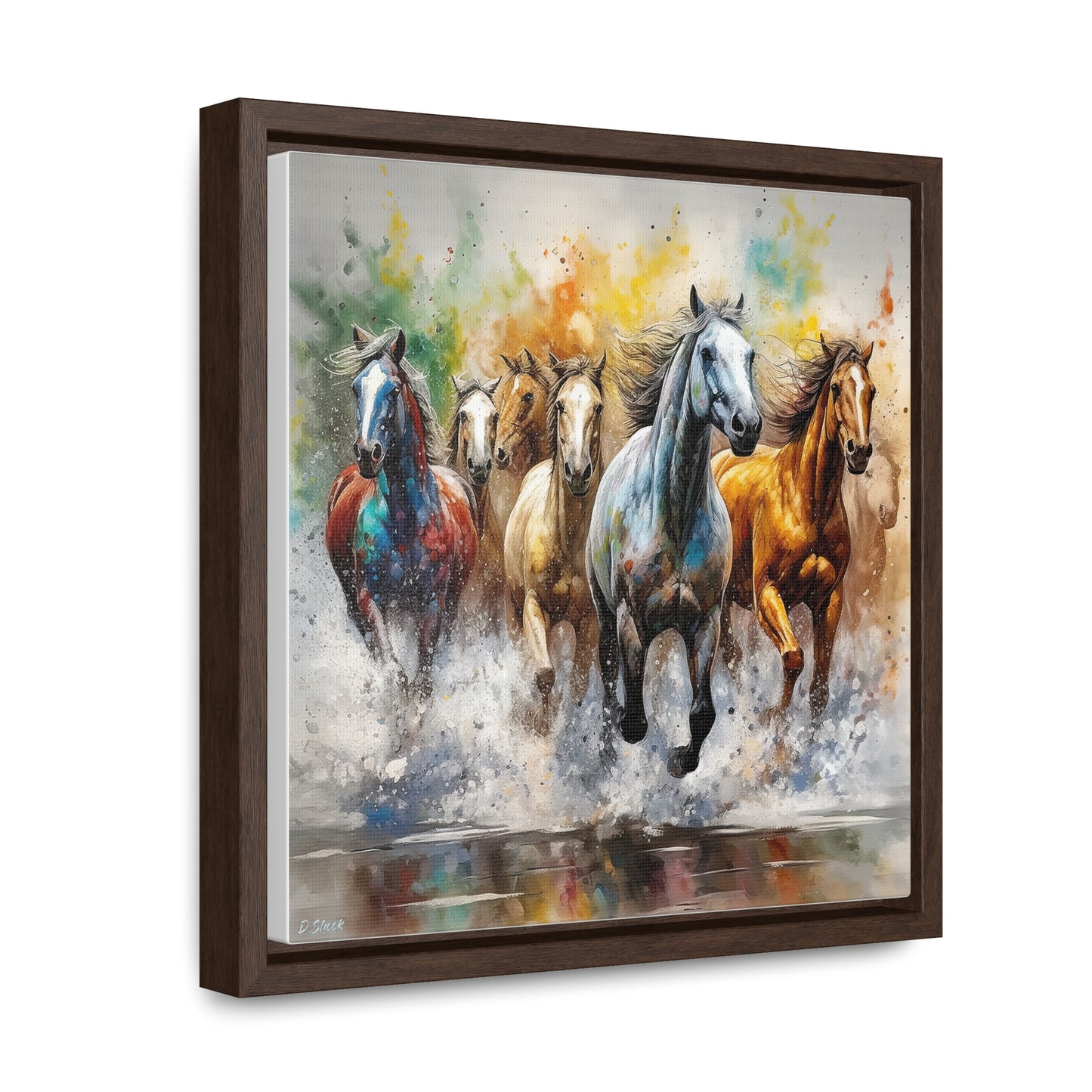 Horse Rescue 16 Gallery Canvas Wraps, Square Frame