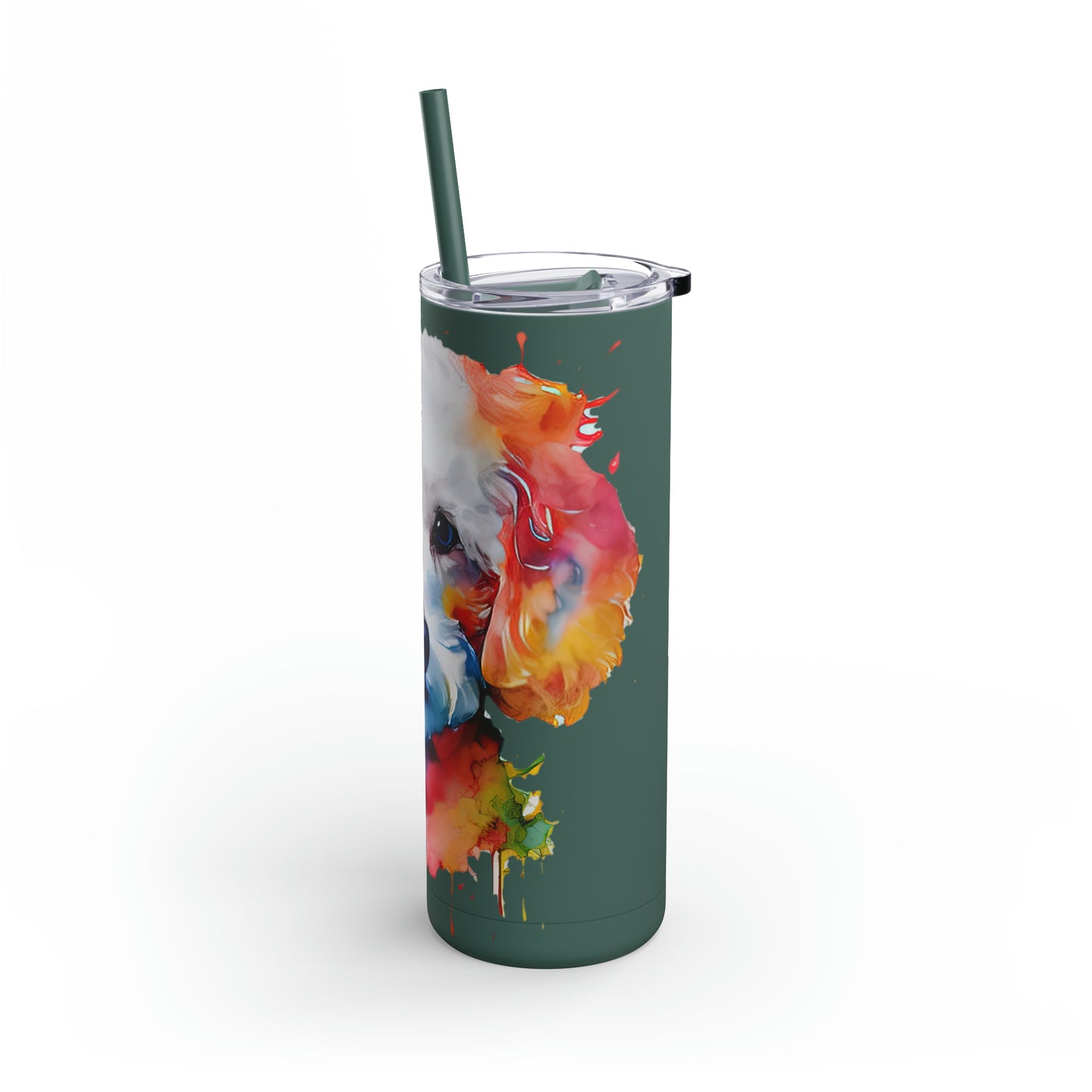 Poodle 8 Maars Maker Skinny Matte Tumbler, 20oz