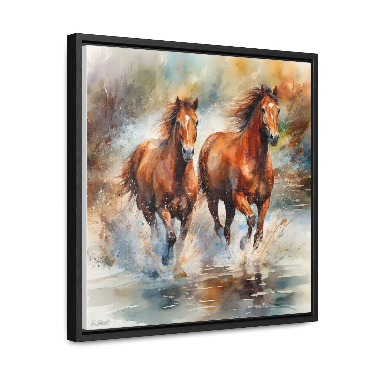 Horse Rescue 17 Gallery Canvas Wraps, Square Frame